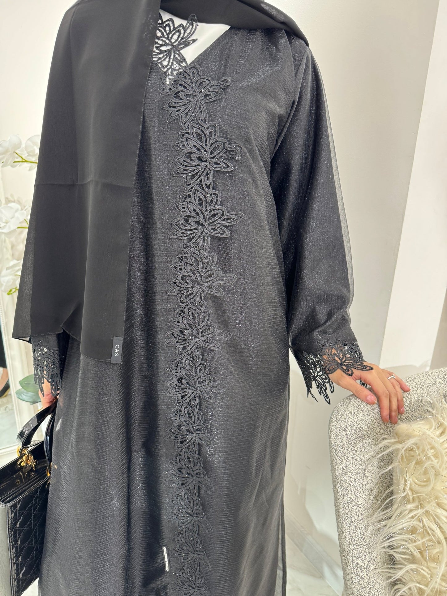 C Black Summer Eid Abaya 24