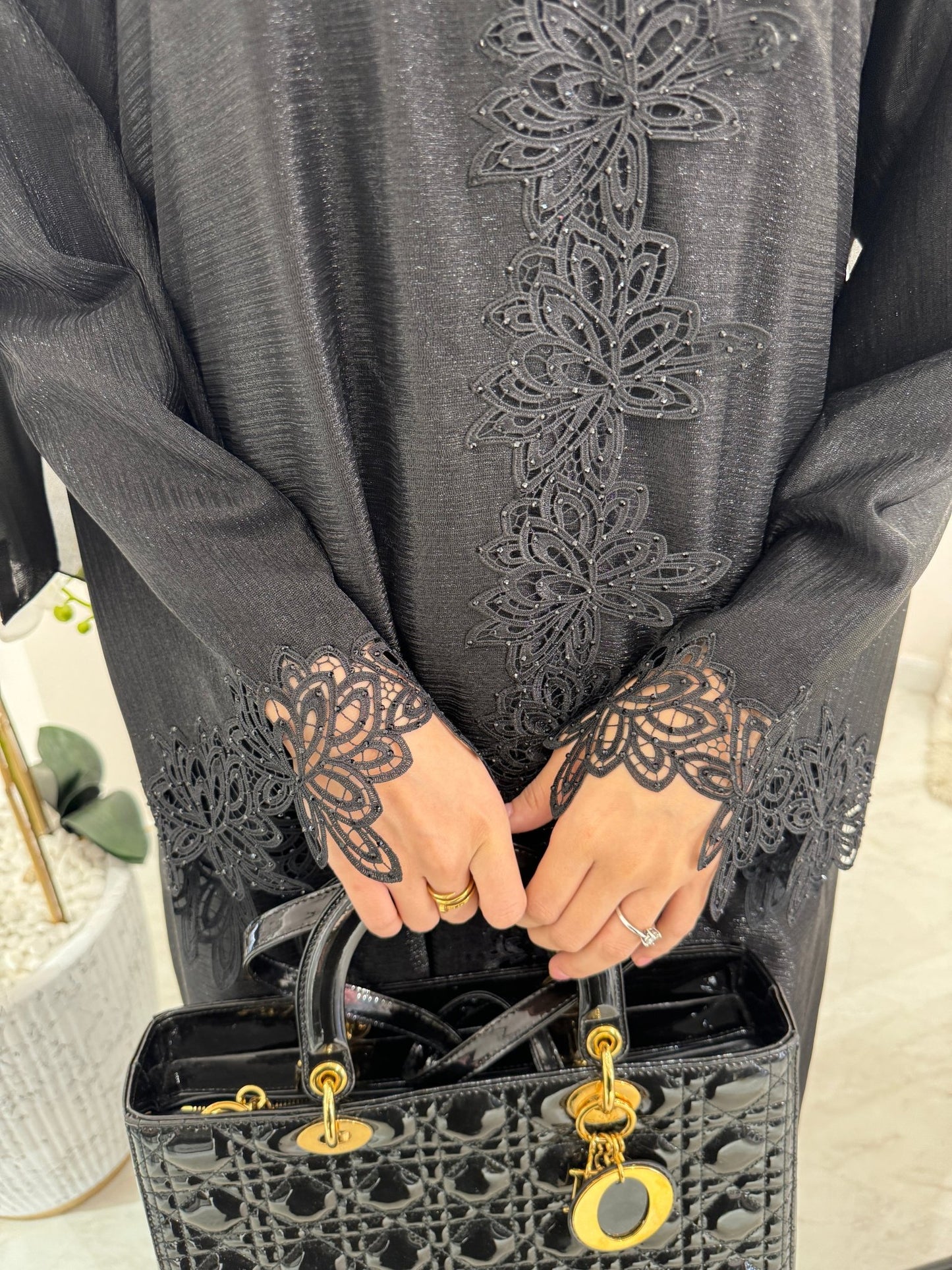 C Black Summer Eid Abaya 24