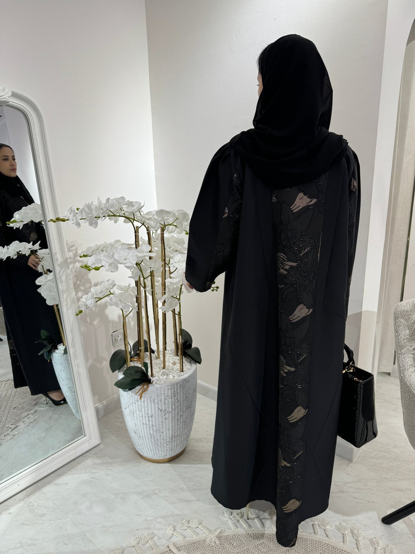 C Black Summer Eid Abaya 25