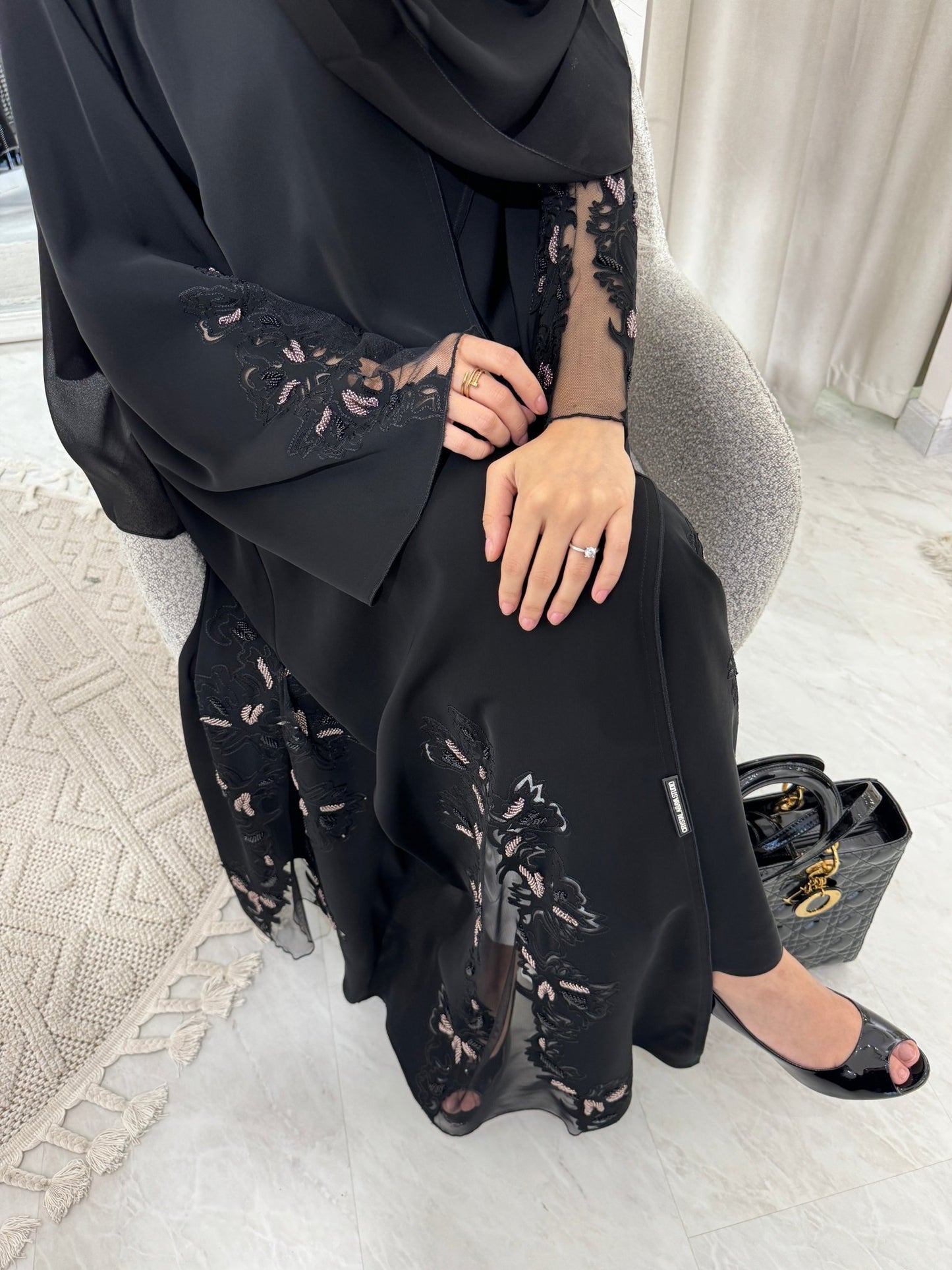 C Black Summer Eid Abaya 26