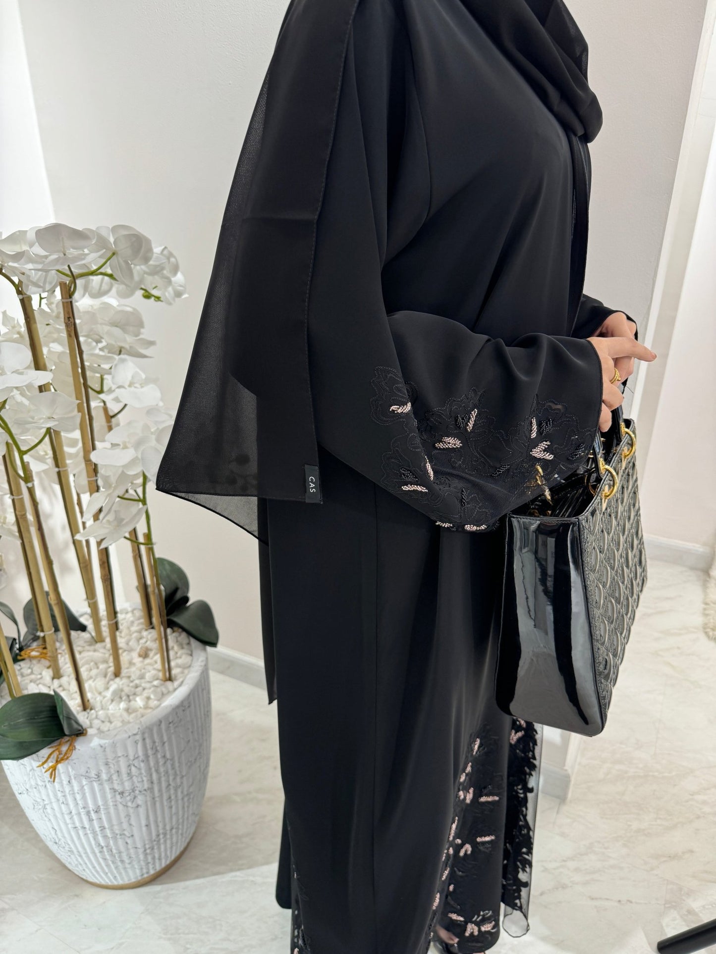 C Black Summer Eid Abaya 26