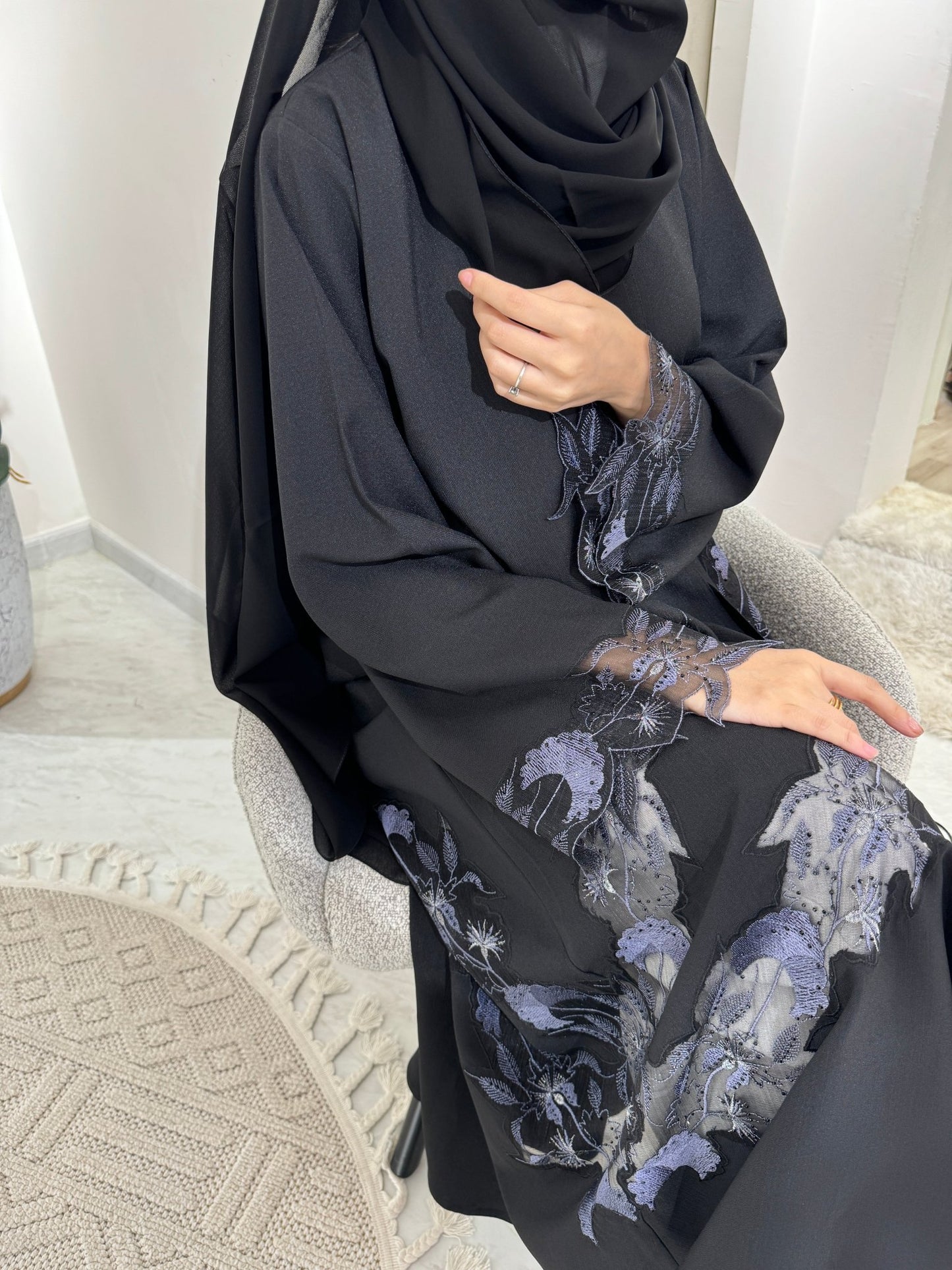 C Black Summer Eid Abaya 27