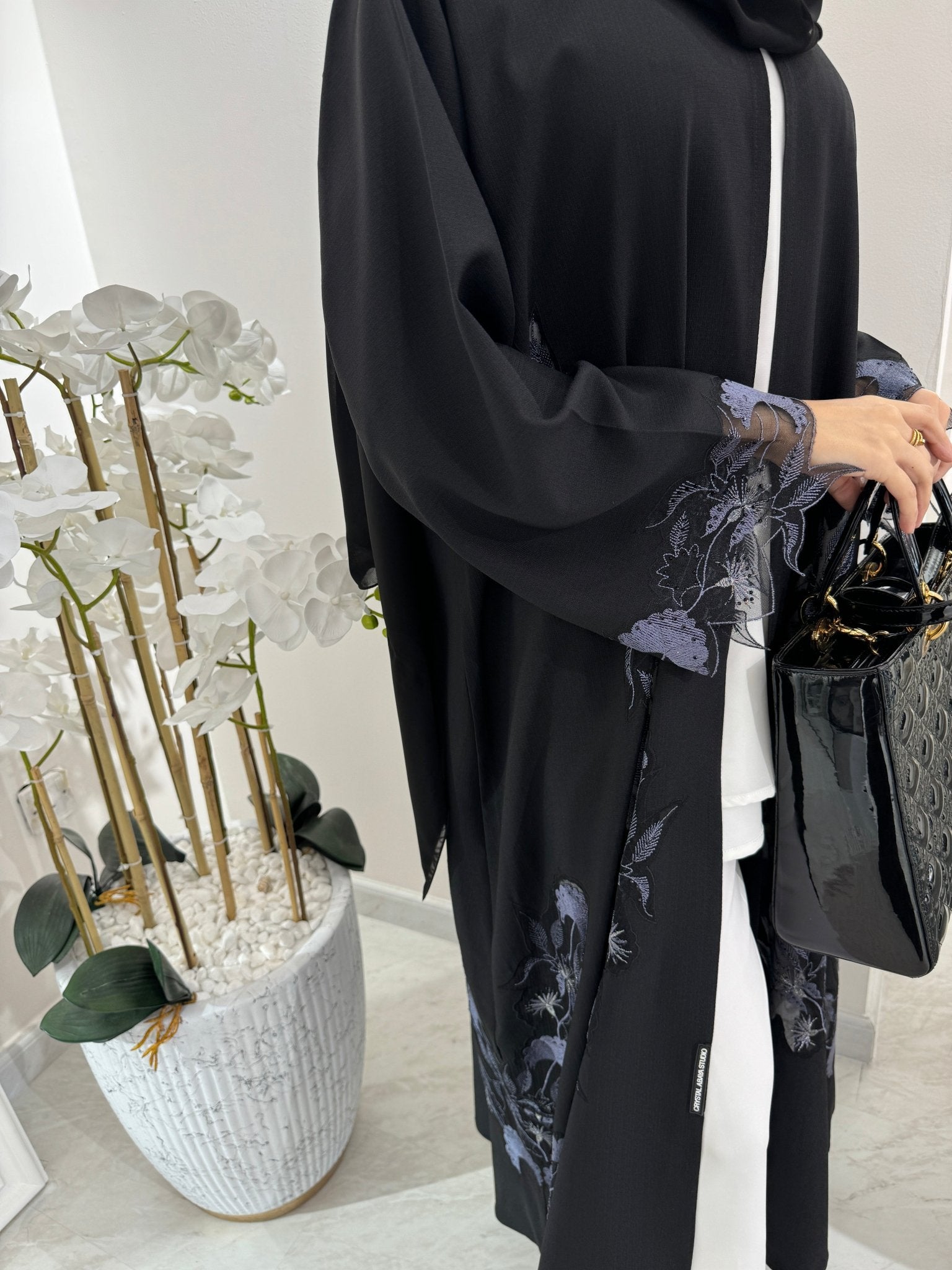 C Black Summer Eid Abaya 27