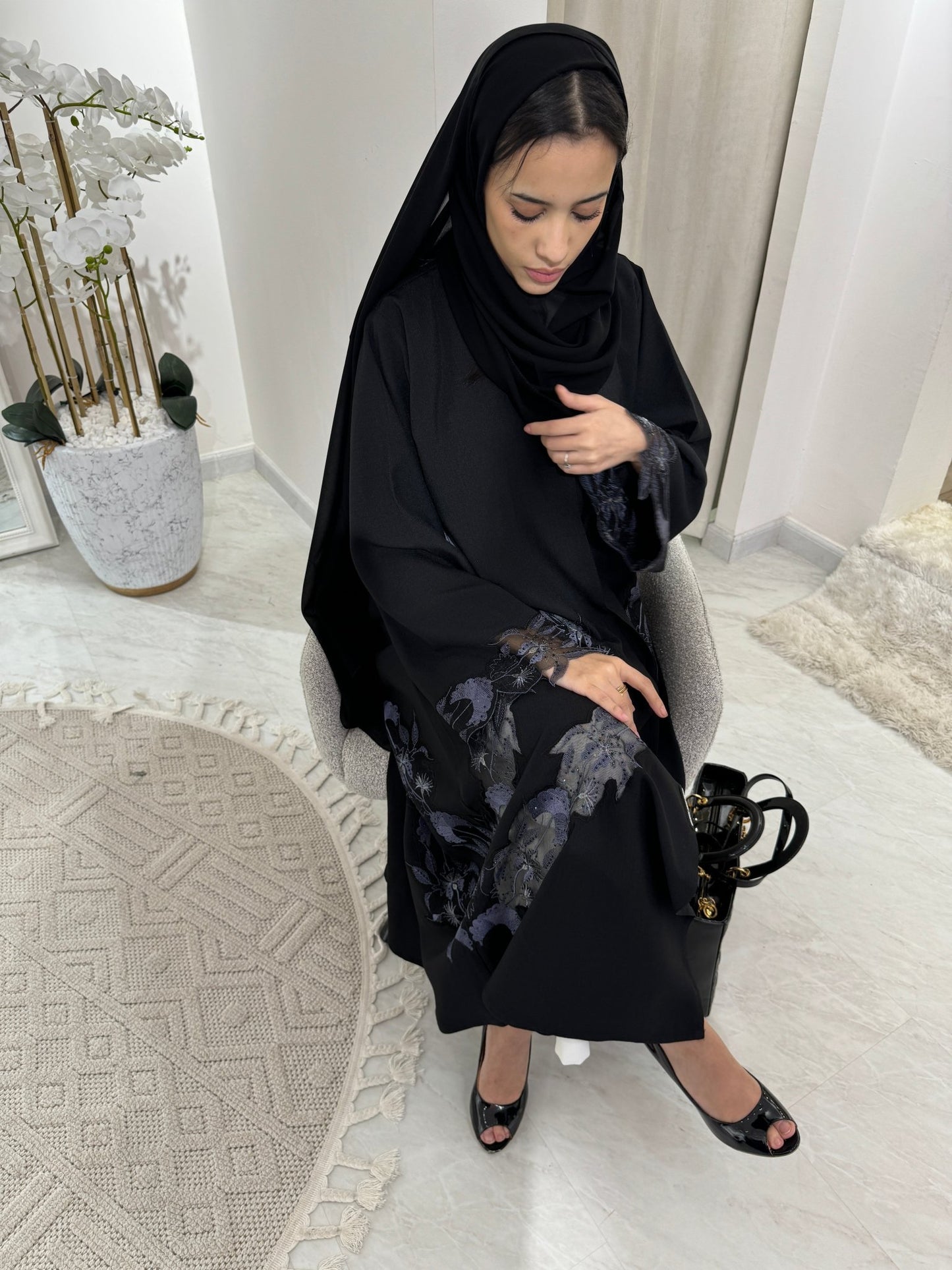 C Black Summer Eid Abaya 27