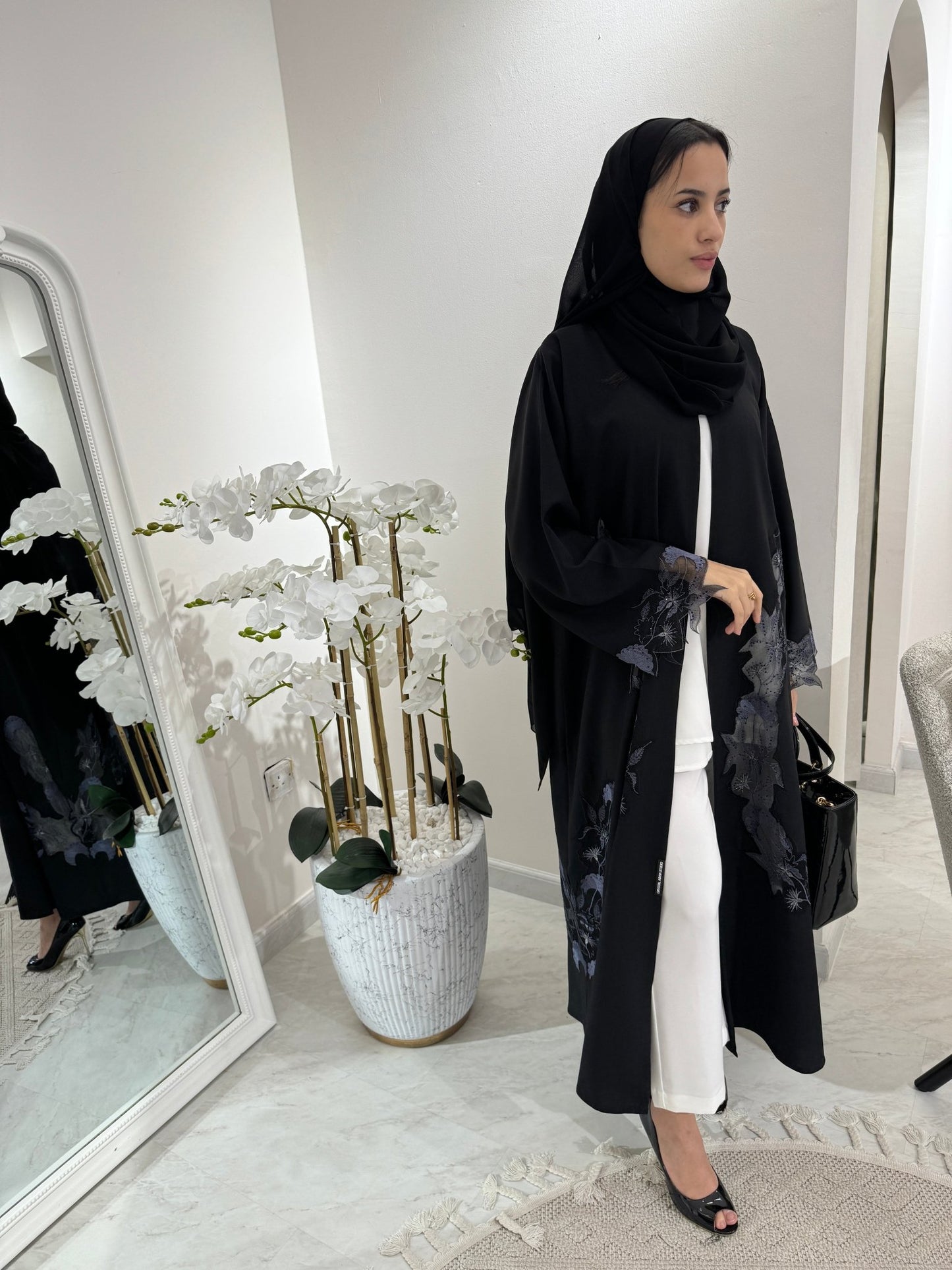 C Black Summer Eid Abaya 27