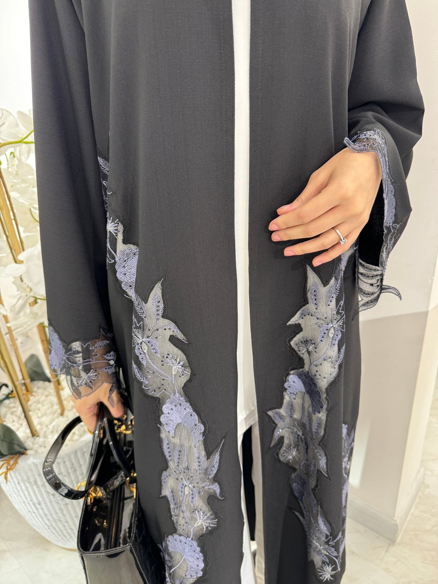 C Black Summer Eid Abaya 27