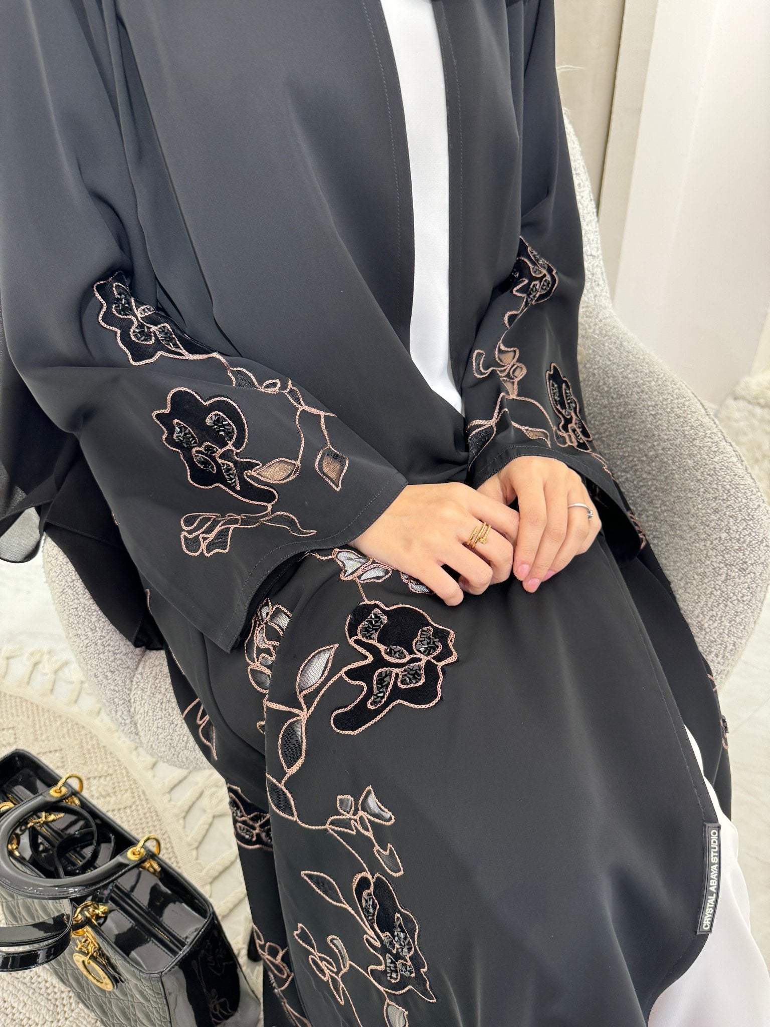 C Black Summer Eid Abaya 28