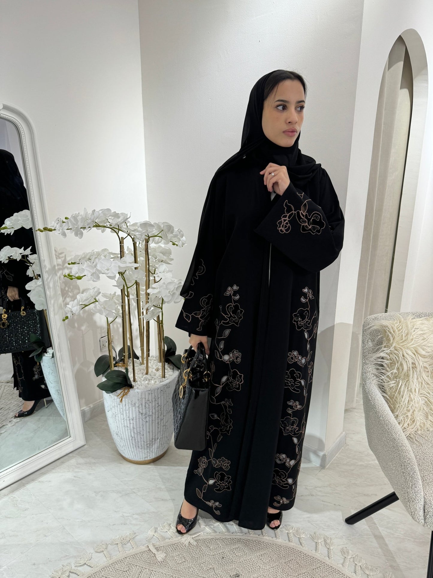 C Black Summer Eid Abaya 28