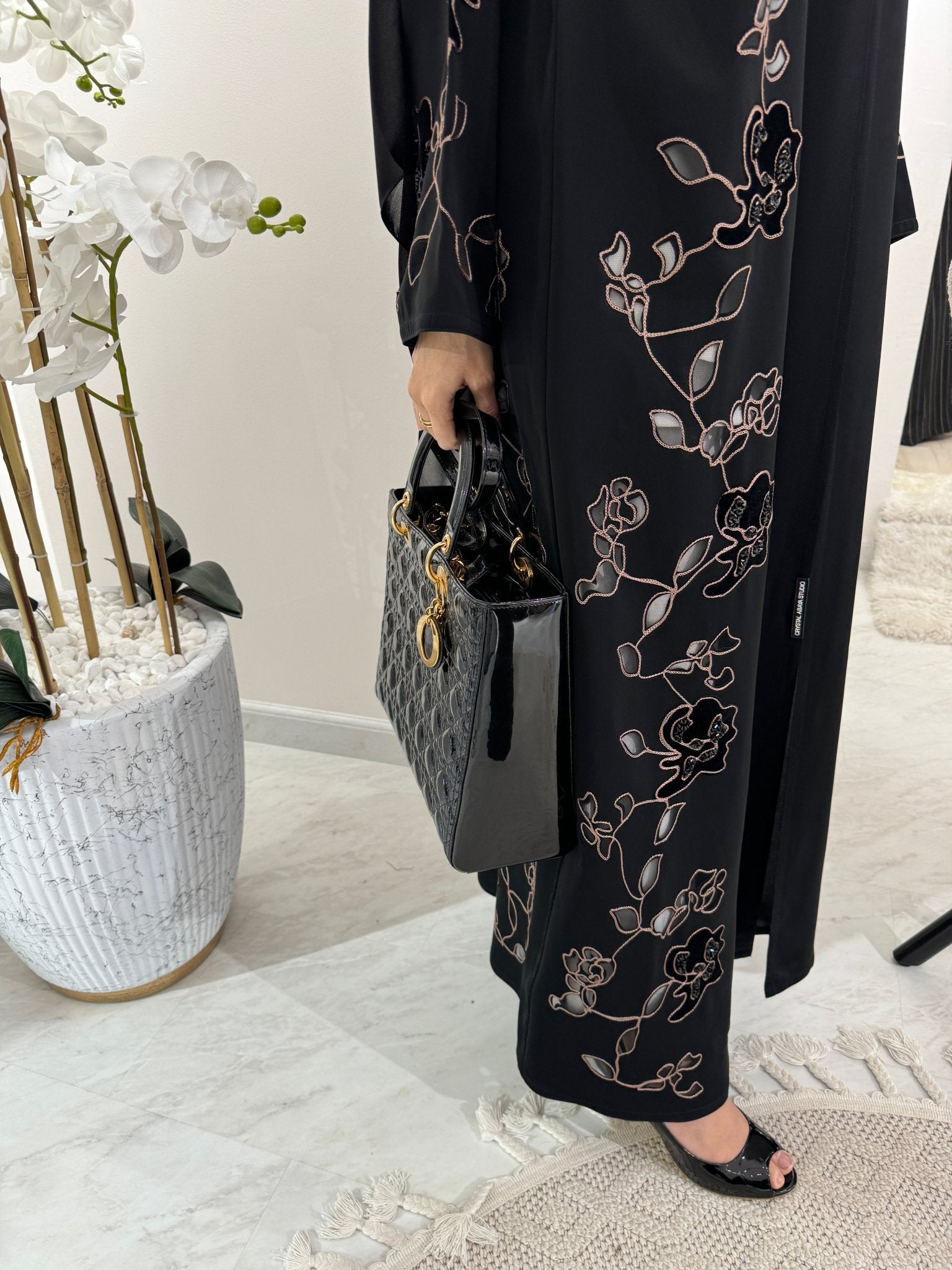 C Black Summer Eid Abaya 28