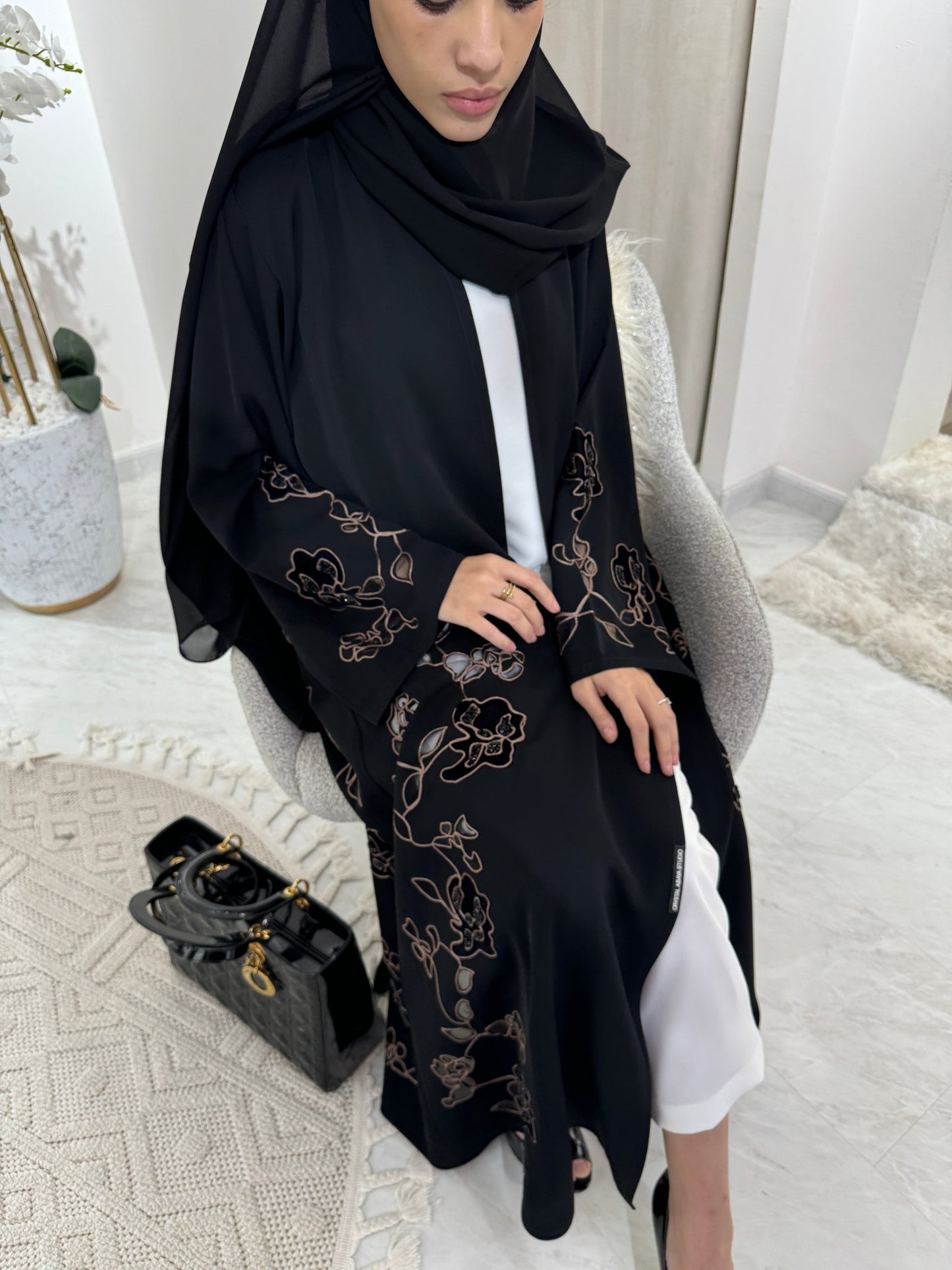 C Black Summer Eid Abaya 28