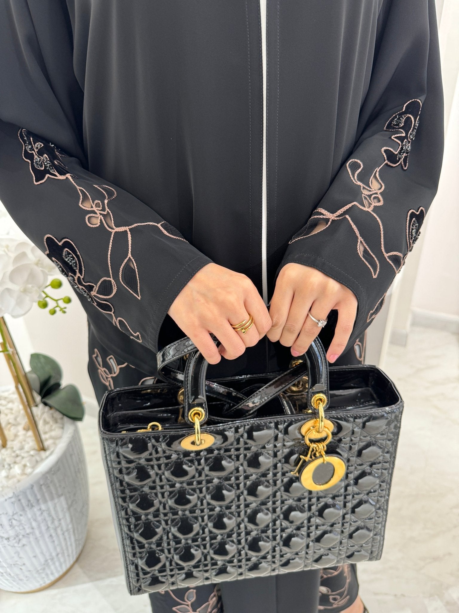 C Black Summer Eid Abaya 28