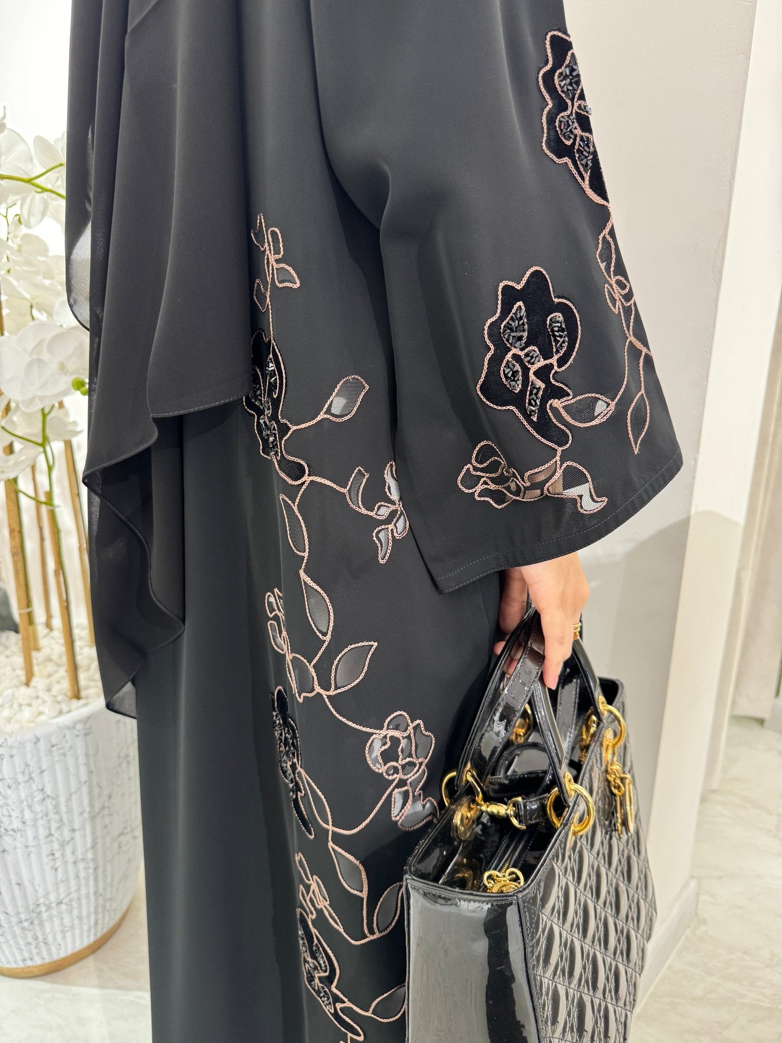 C Black Summer Eid Abaya 28