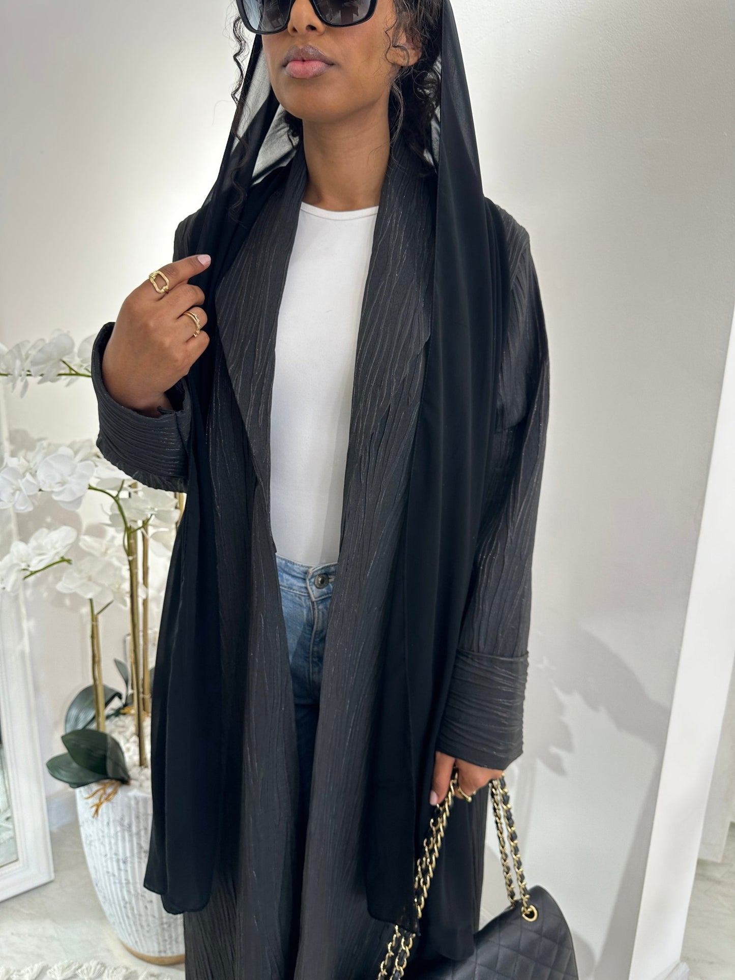 C Black Summer Work Abaya 01