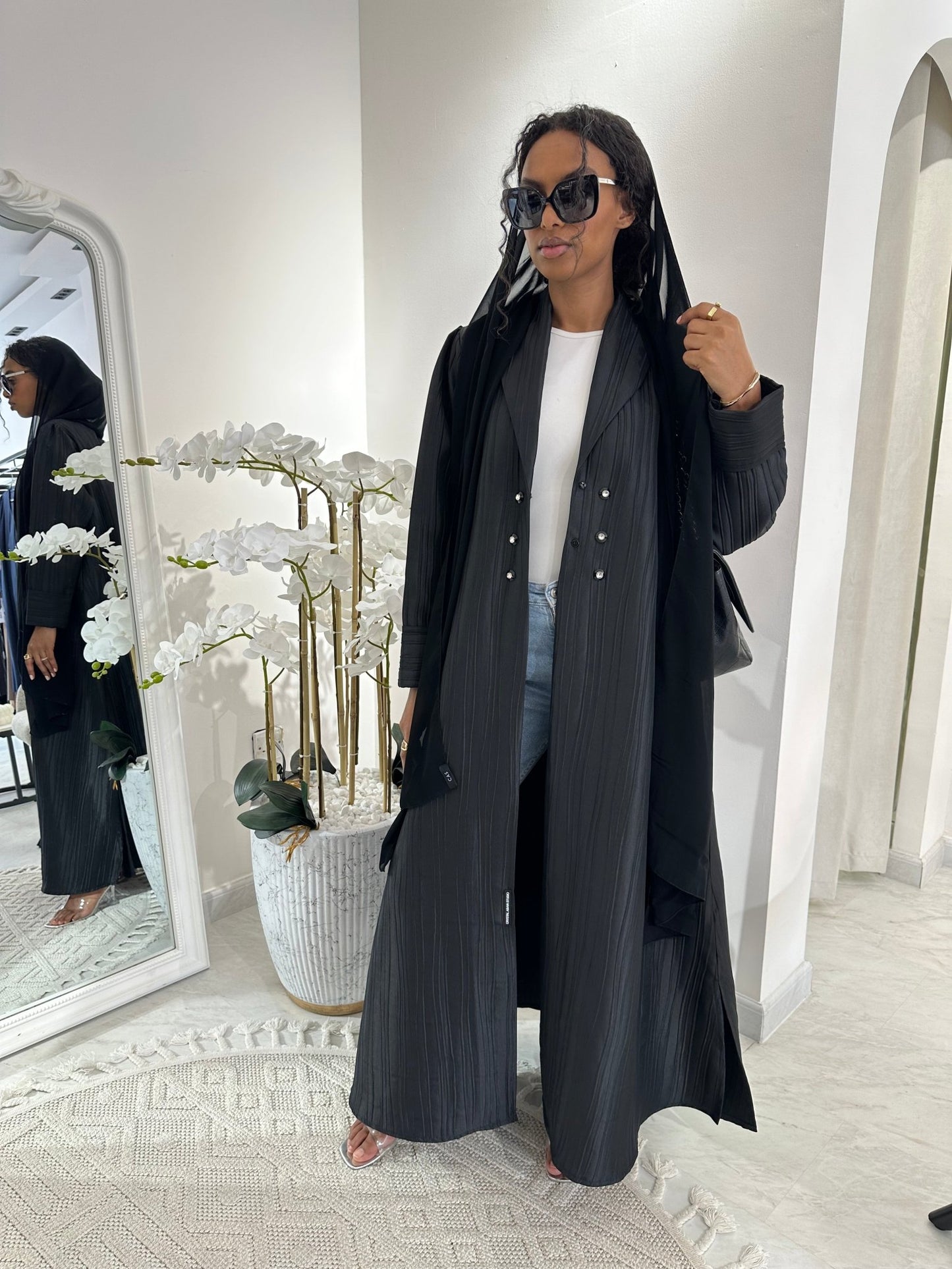 C Black Summer Work Abaya 02