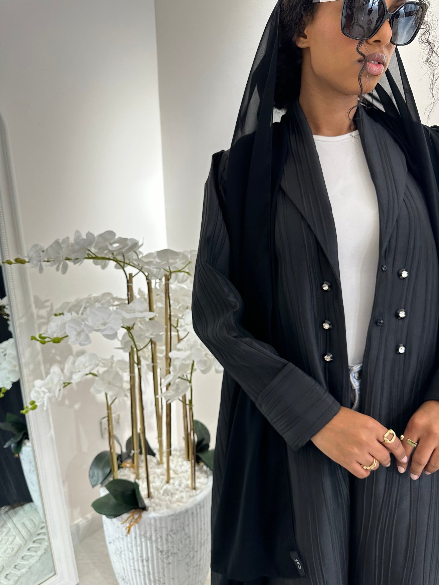 C Black Summer Work Abaya 02