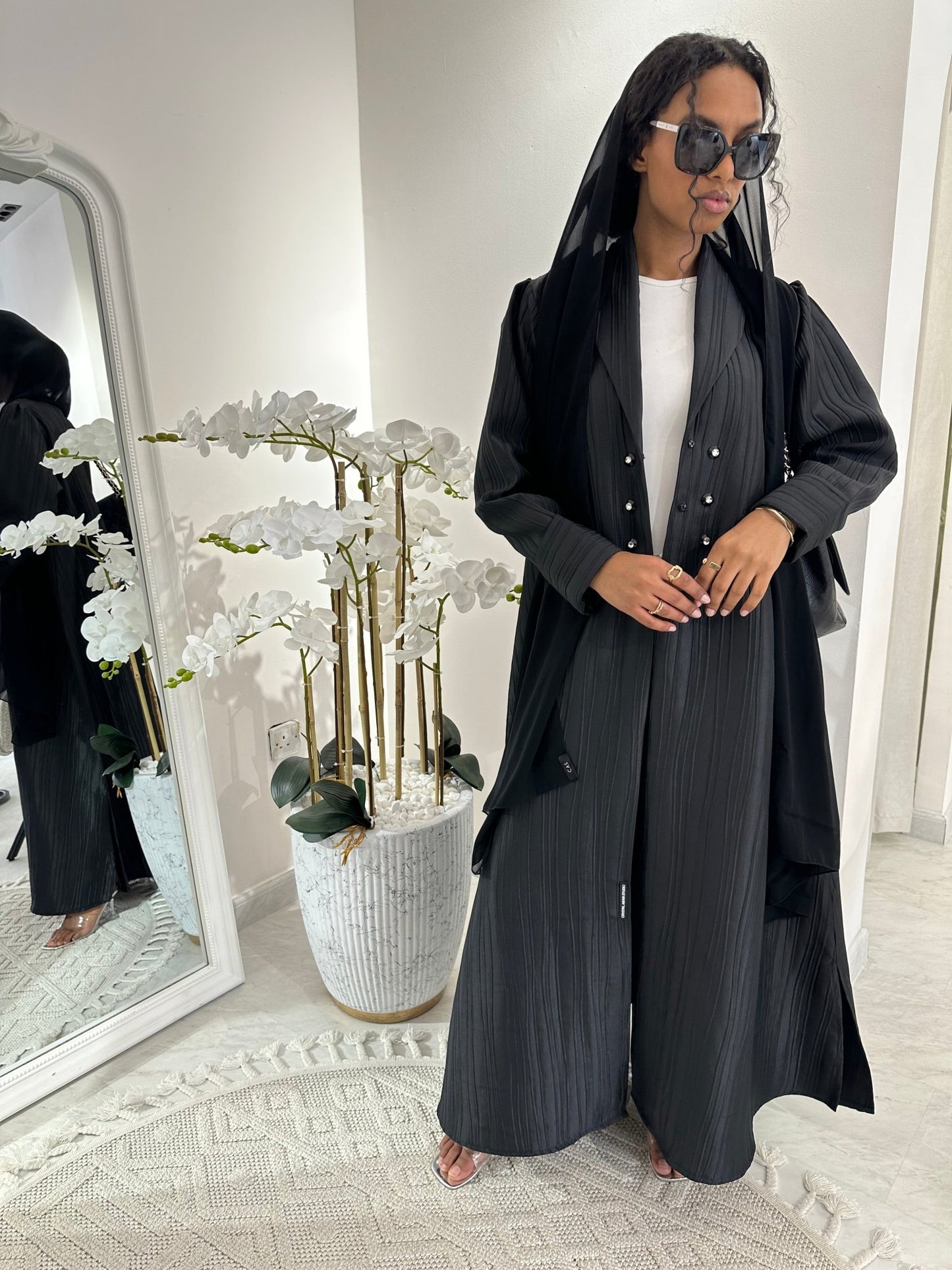 C Black Summer Work Abaya 02