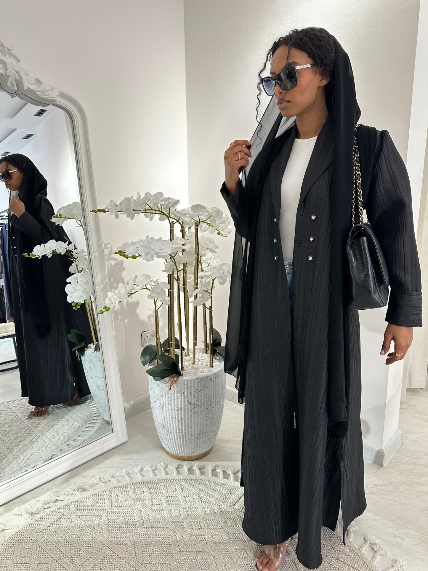 C Black Summer Work Abaya 02