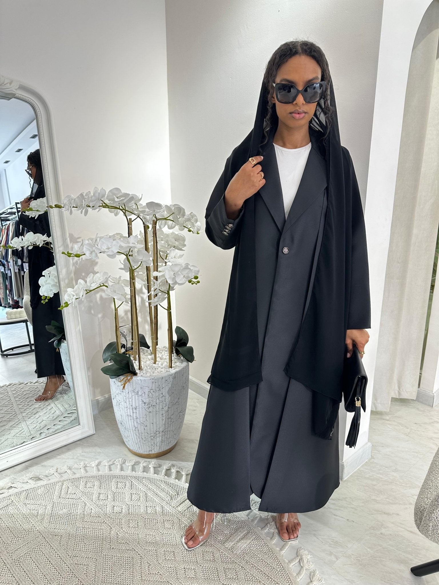 C Black Summer Work Abaya 03