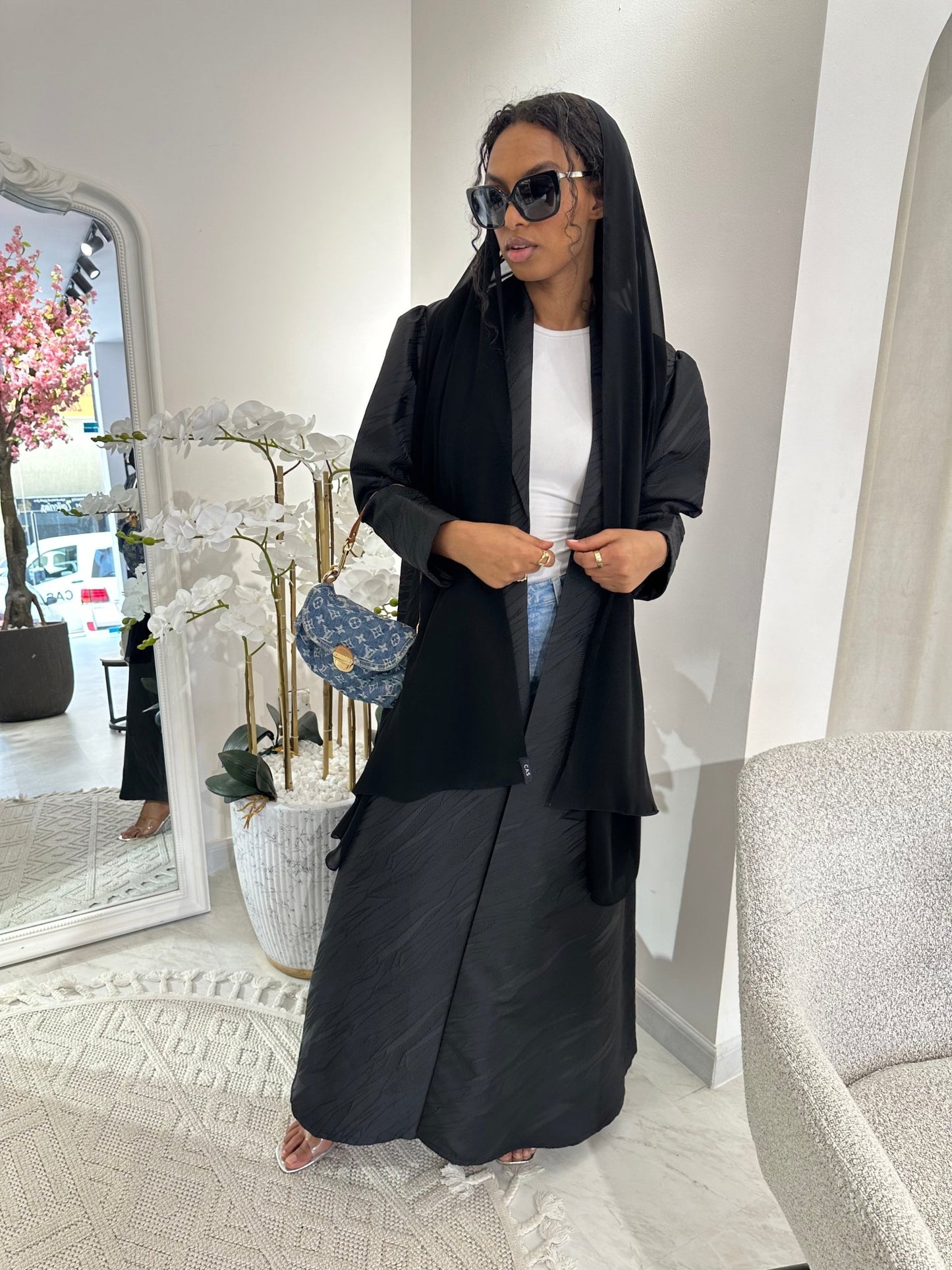 C Black Summer Work Abaya 05