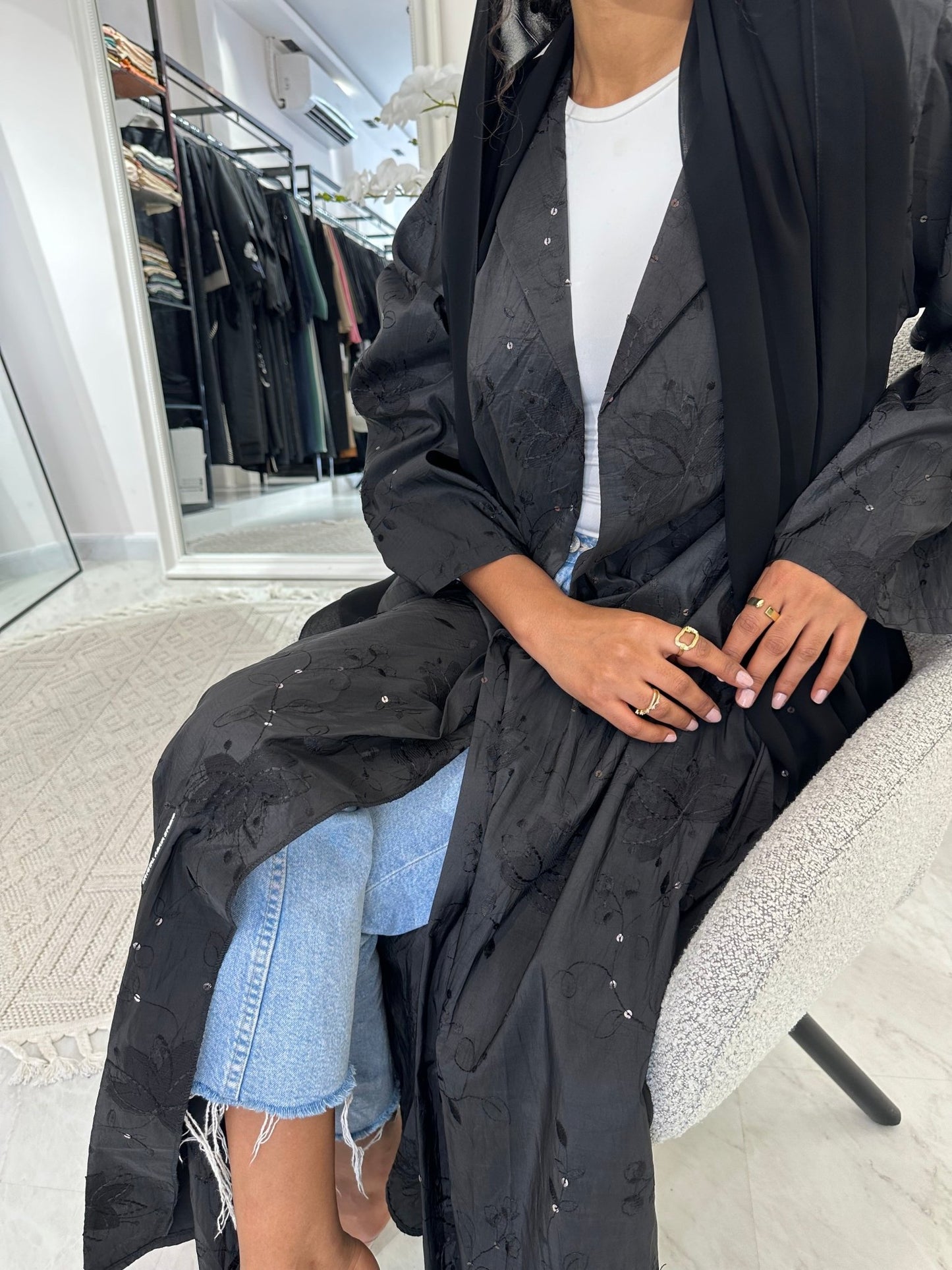 C Black Summer Work Abaya 07