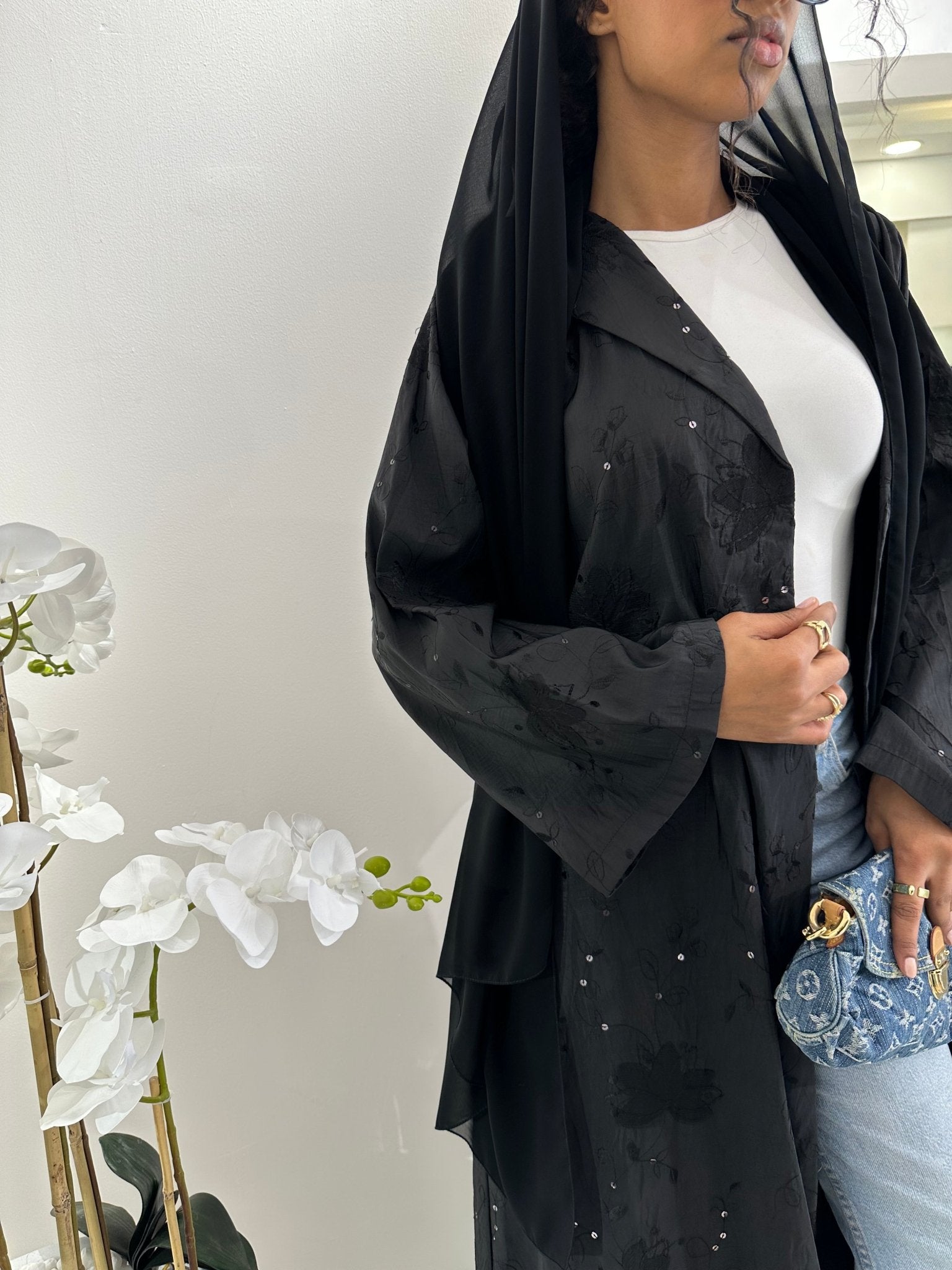 C Black Summer Work Abaya 07