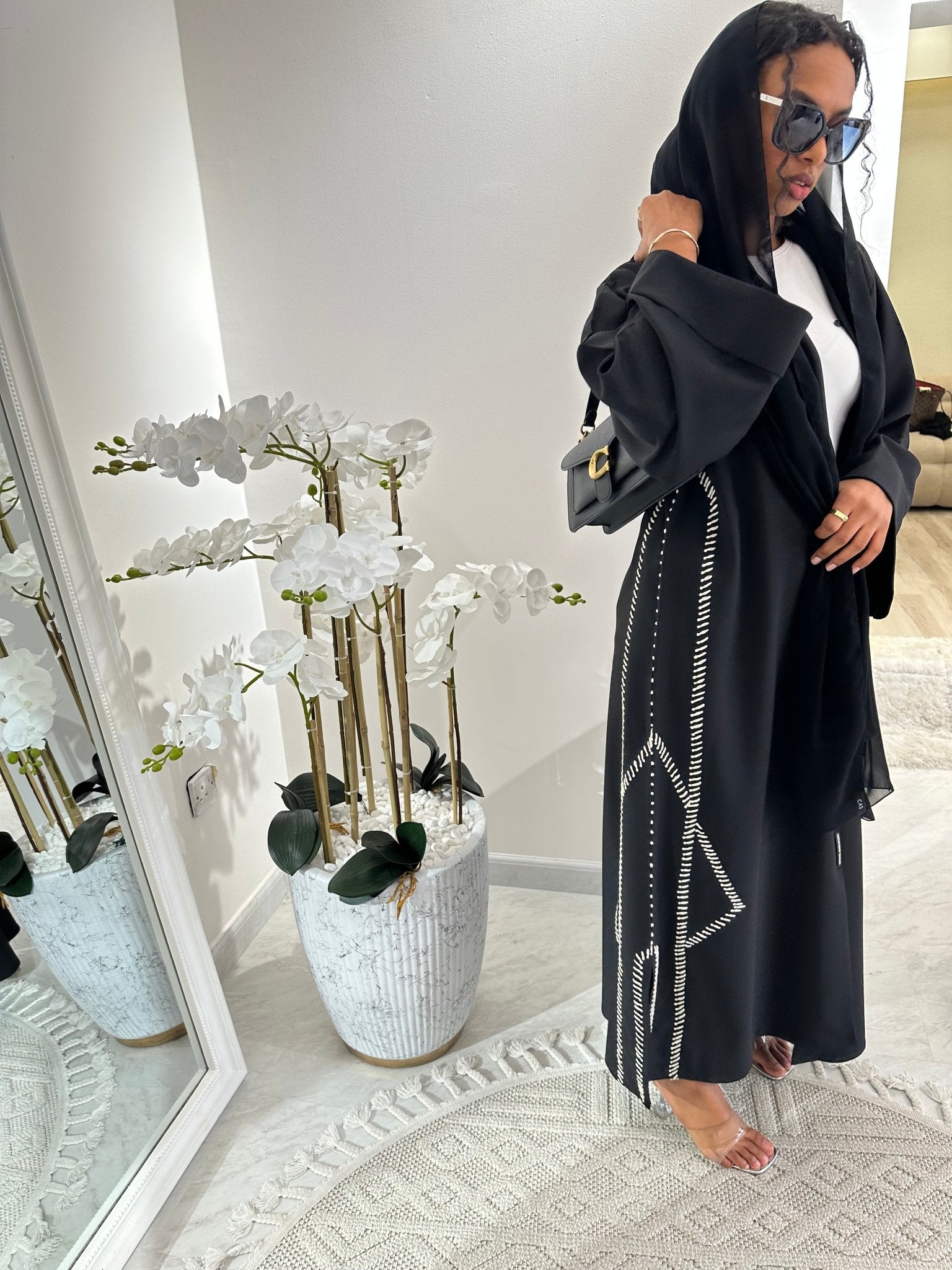 C Black Summer Work Abaya 09