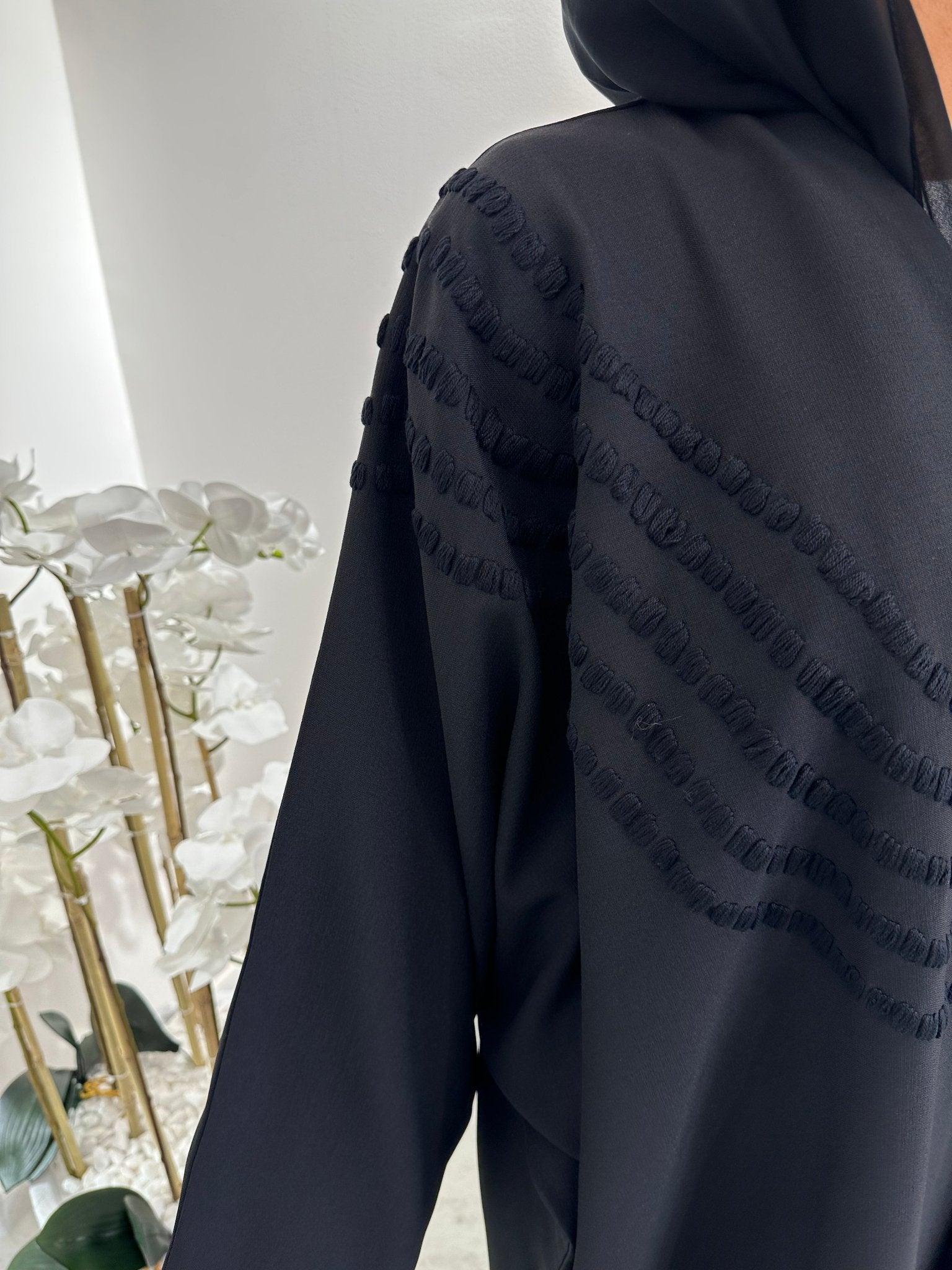 C Black Summer Work Abaya 10