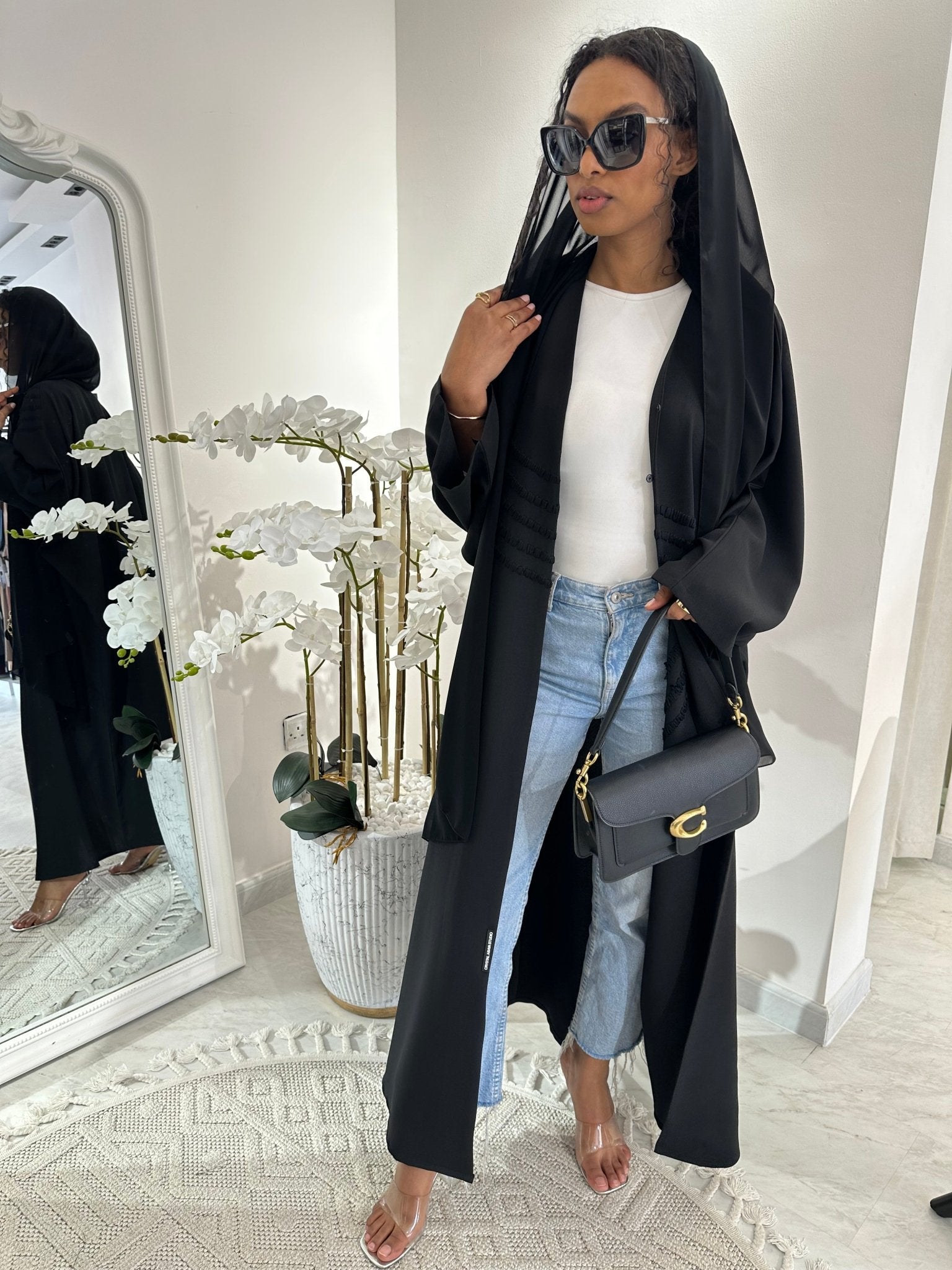 C Black Summer Work Abaya 10