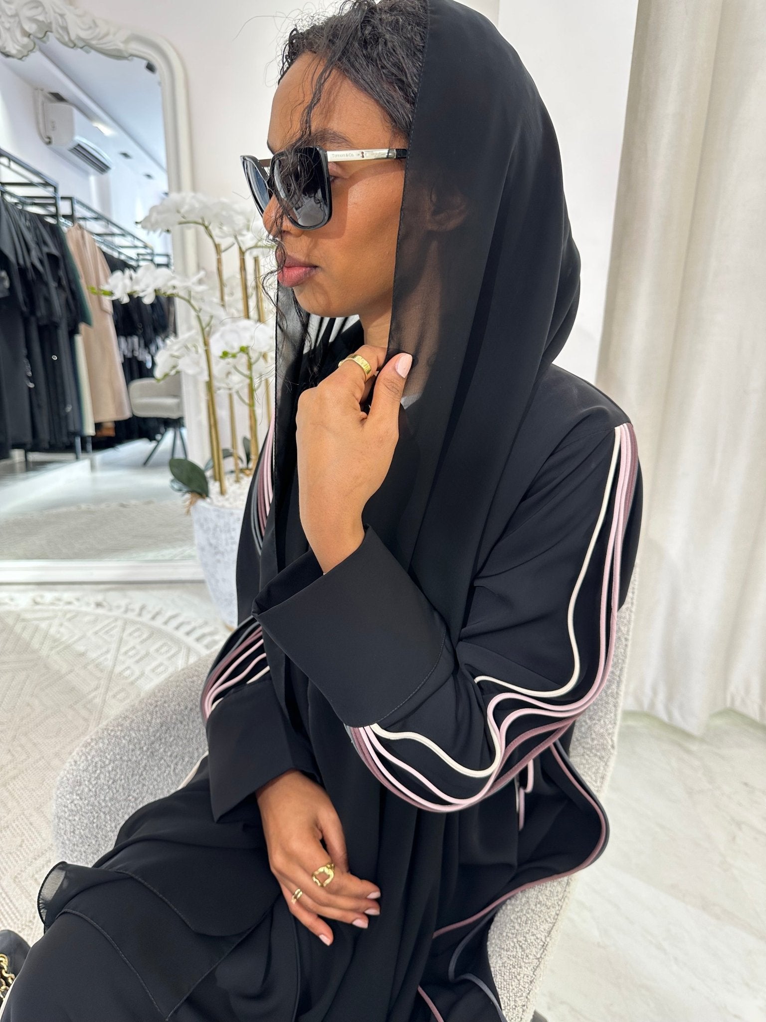 C Black Summer Work Abaya 16