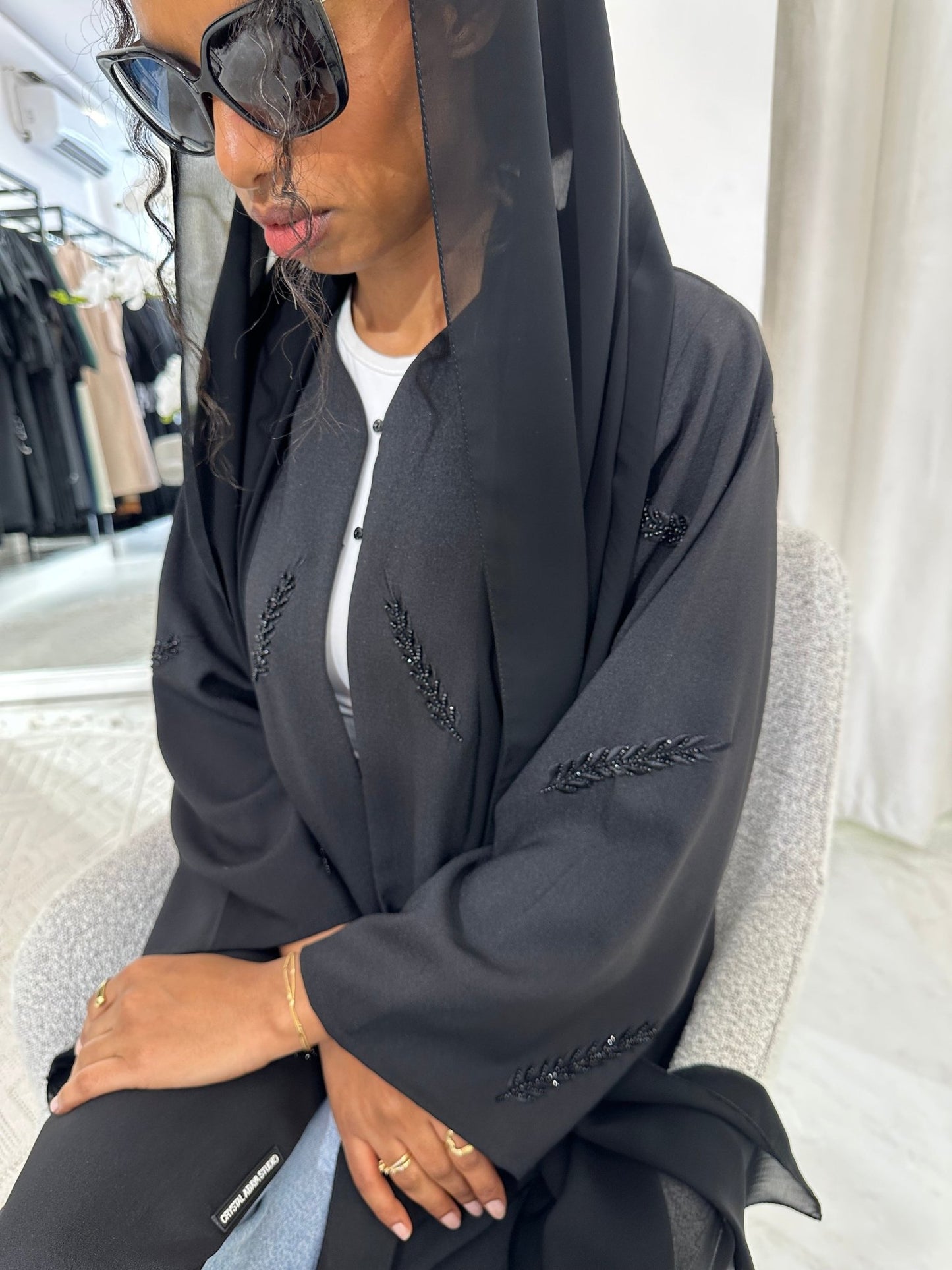 C Black Summer Work Abaya 17