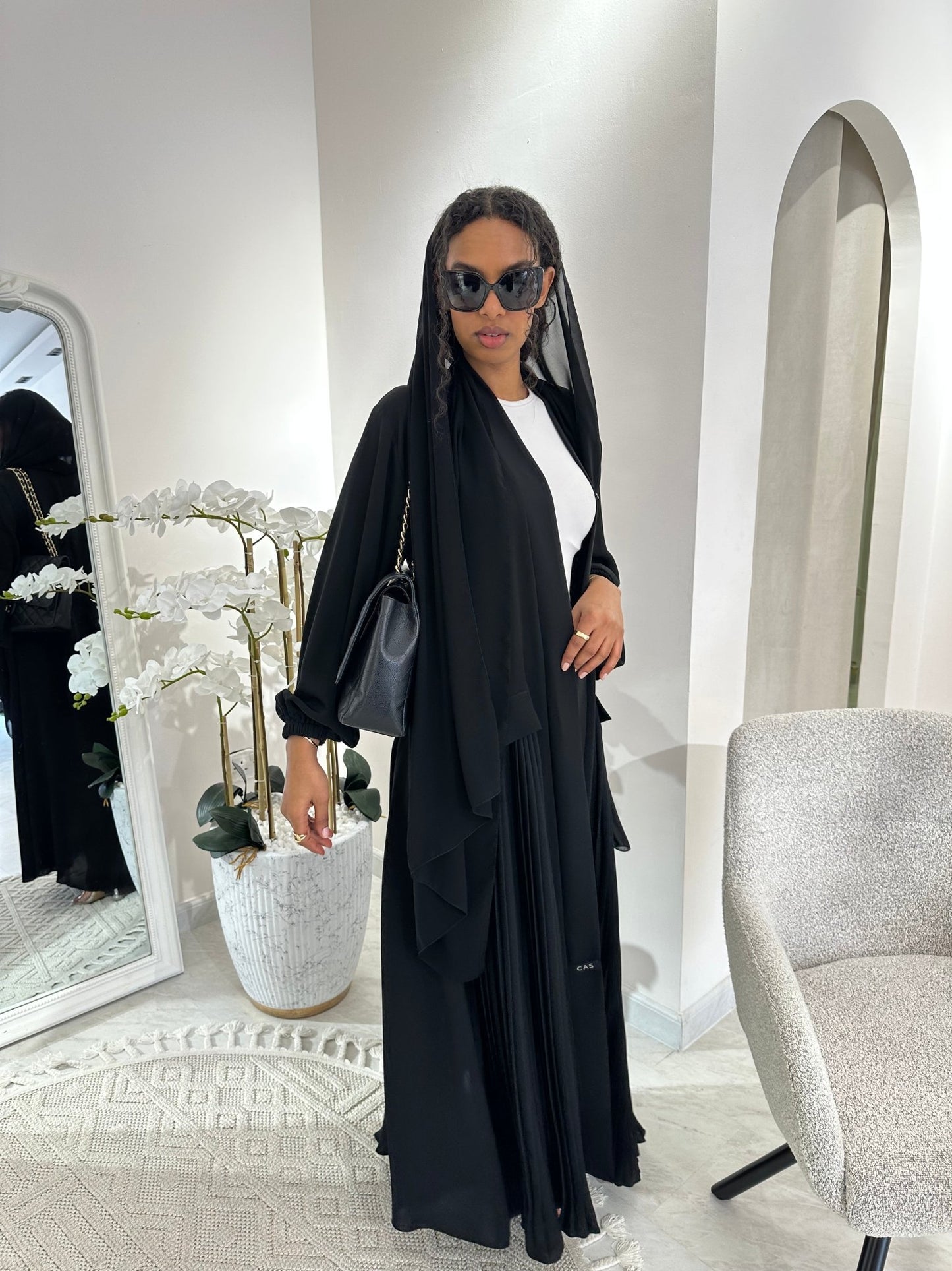 C Black Summer Work Abaya 18