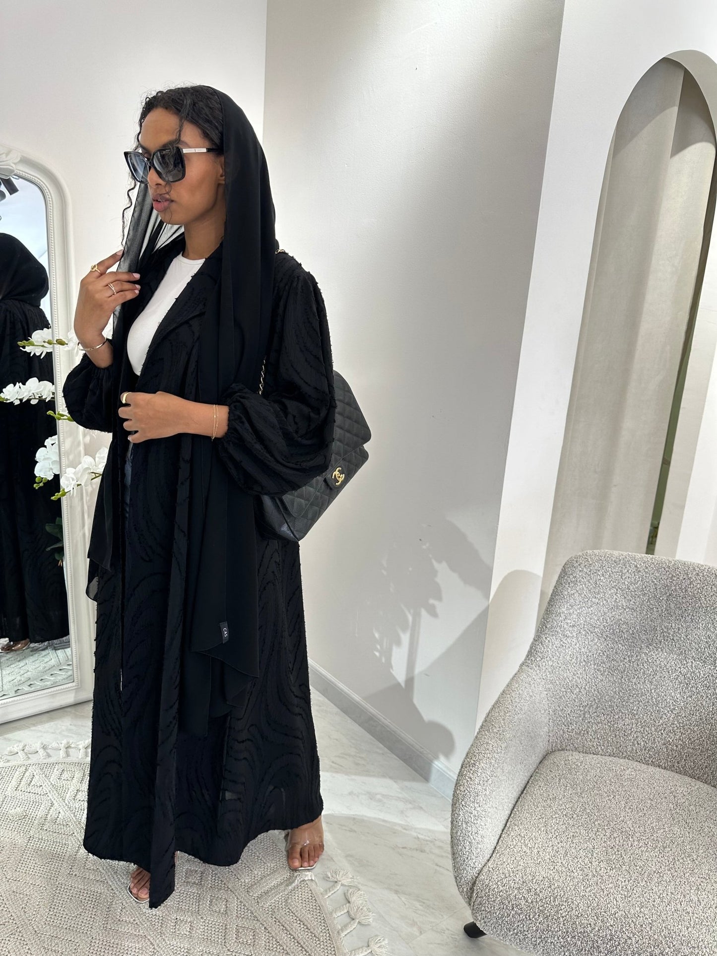 C Black Summer Work Abaya 19