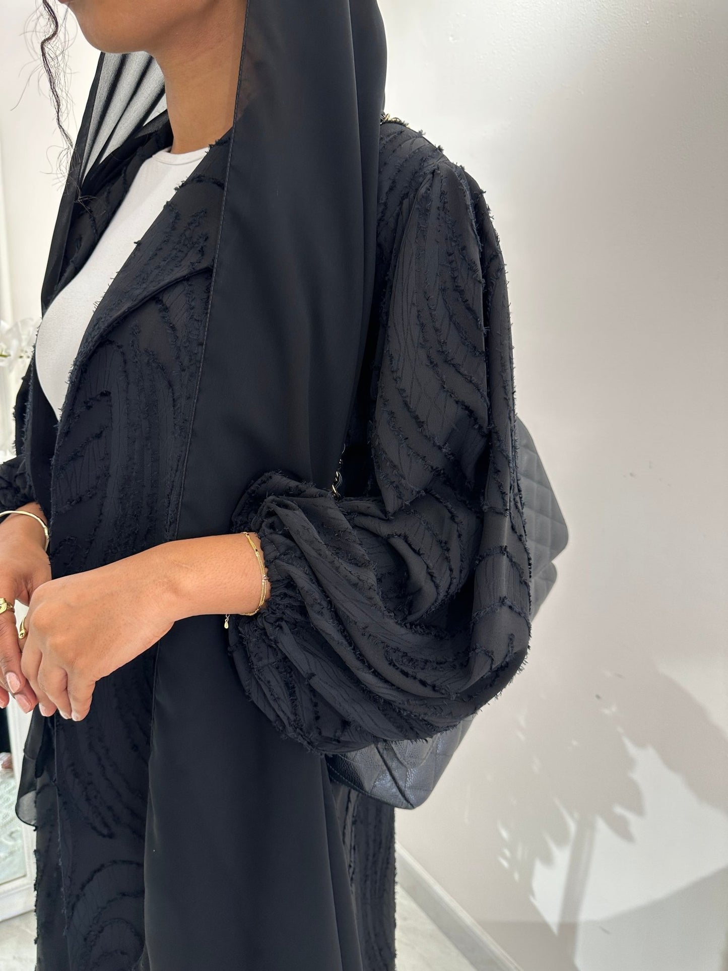 C Black Summer Work Abaya 19