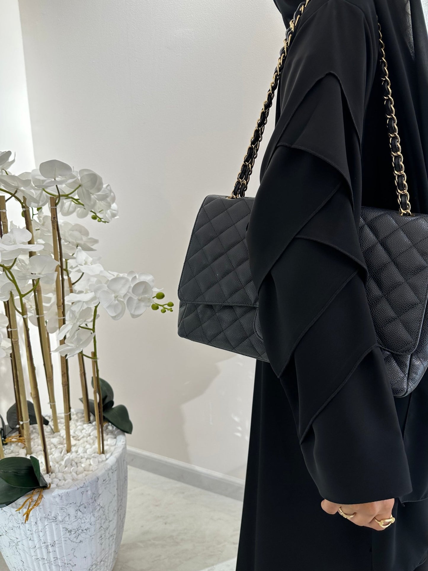 C Black Summer Work Abaya 20