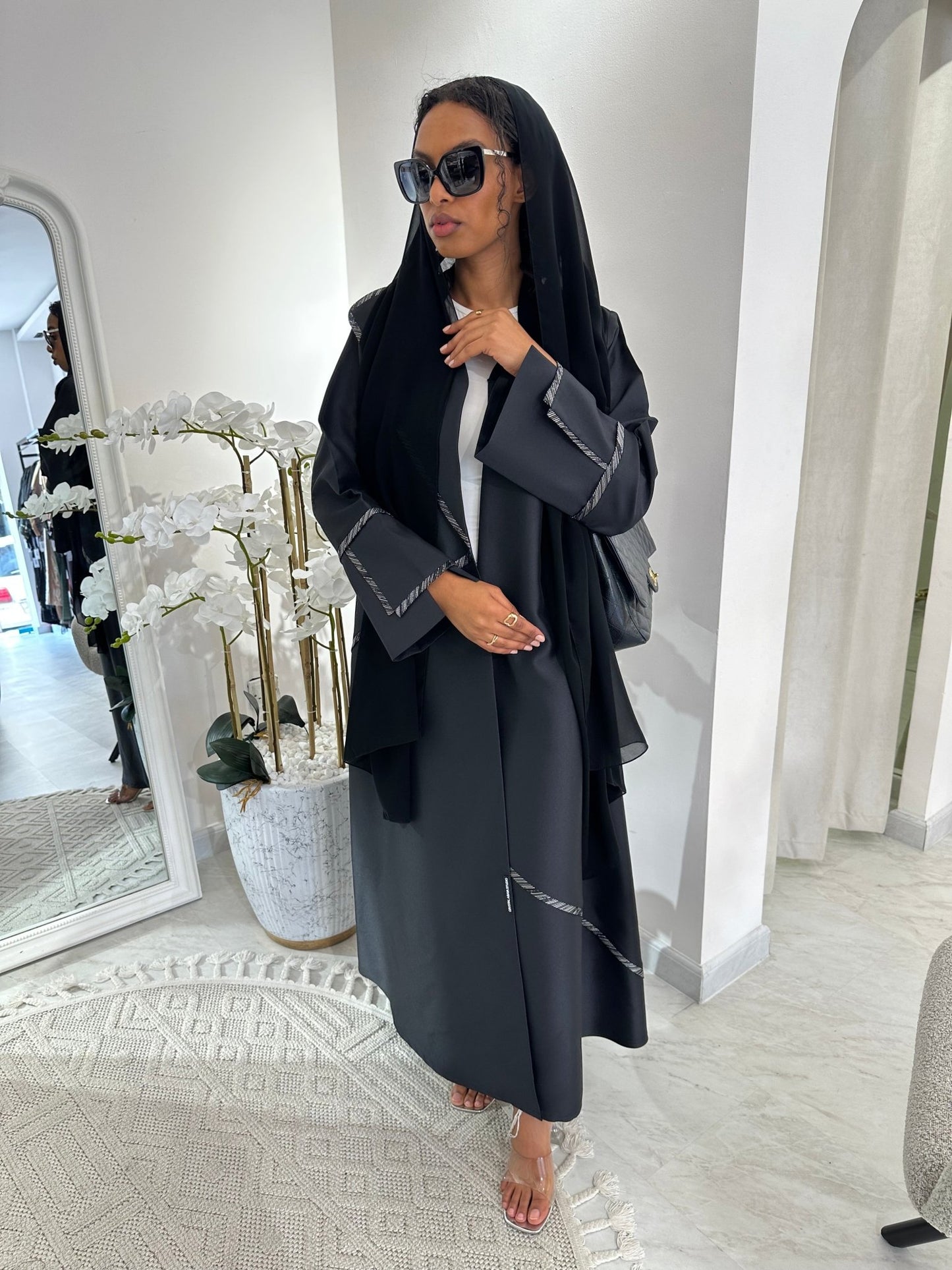 C Black Summer Work Abaya 22