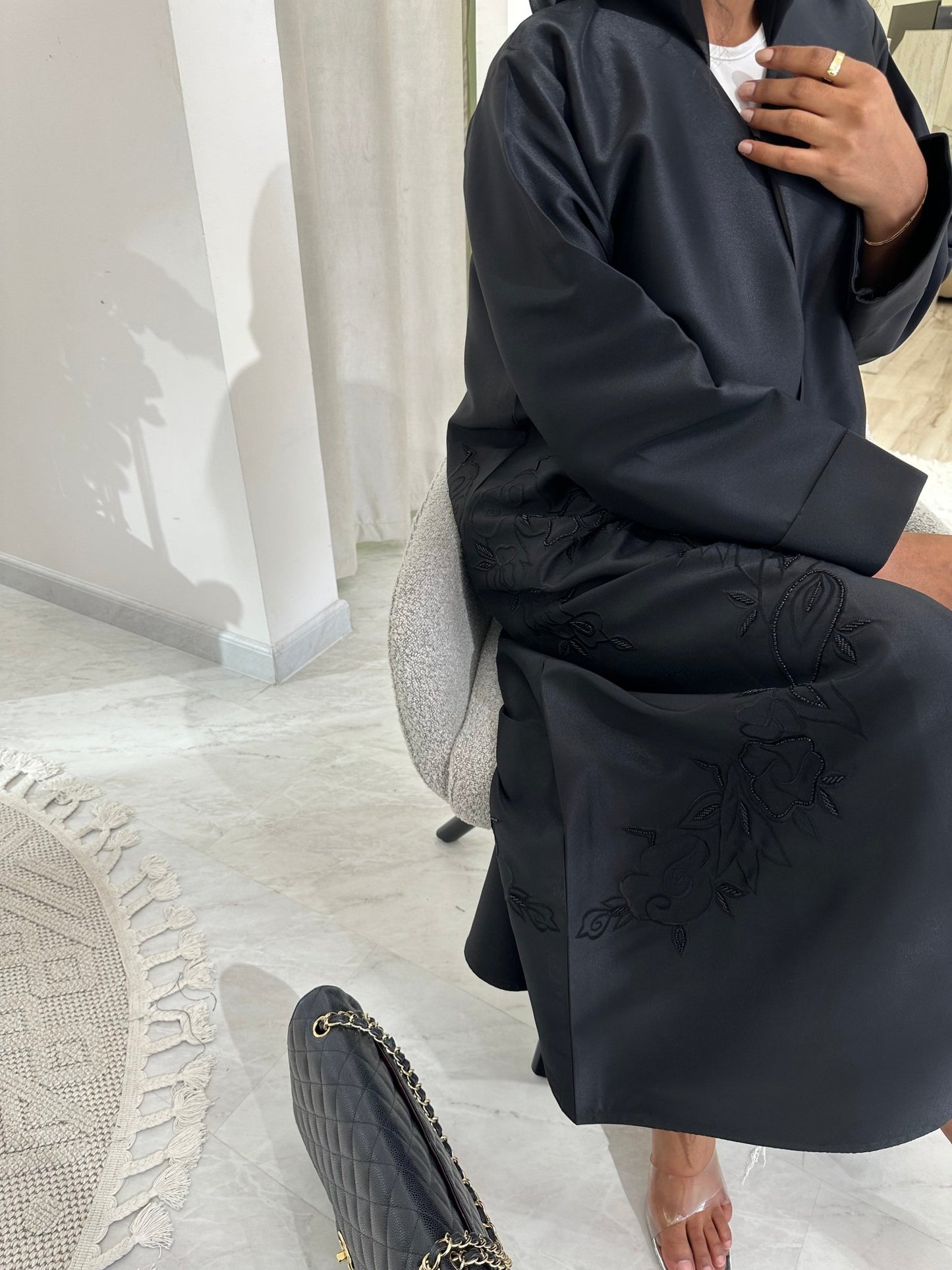 C Black Summer Work Abaya 23