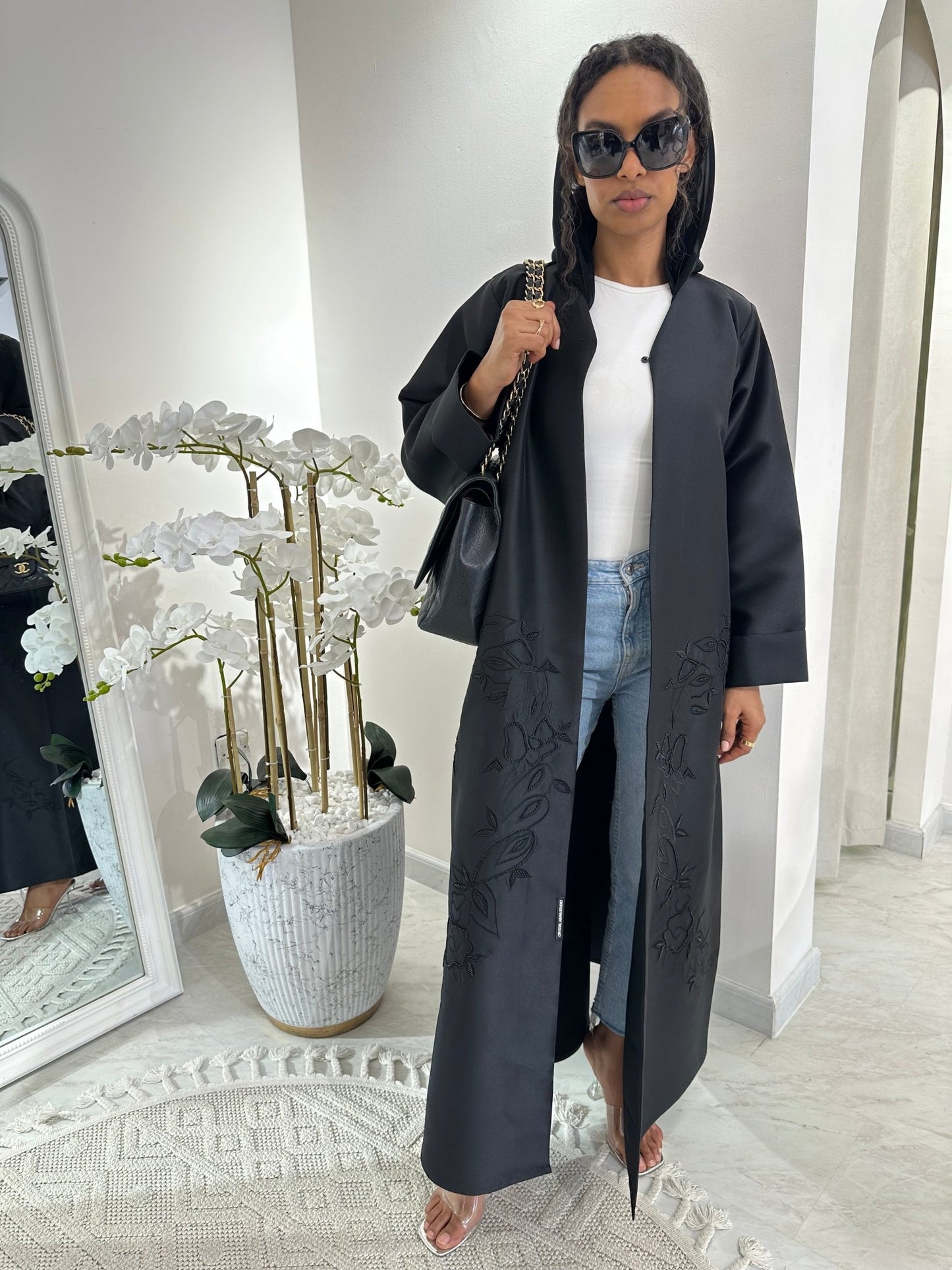 C Black Summer Work Abaya 23