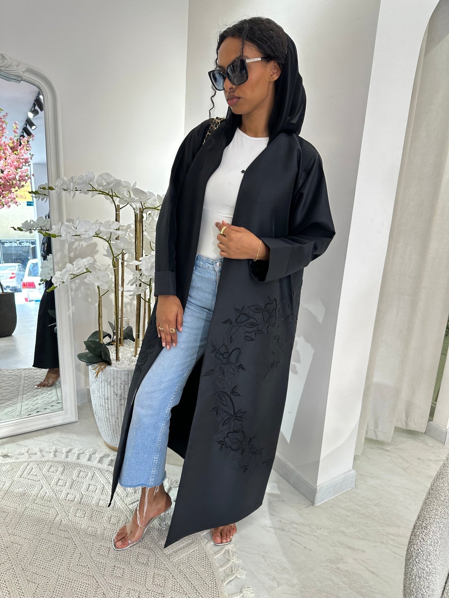 C Black Summer Work Abaya 23