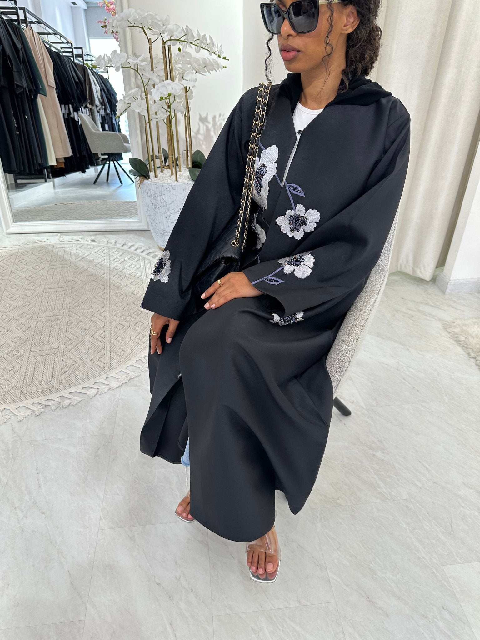 C Black Summer Work Abaya 24