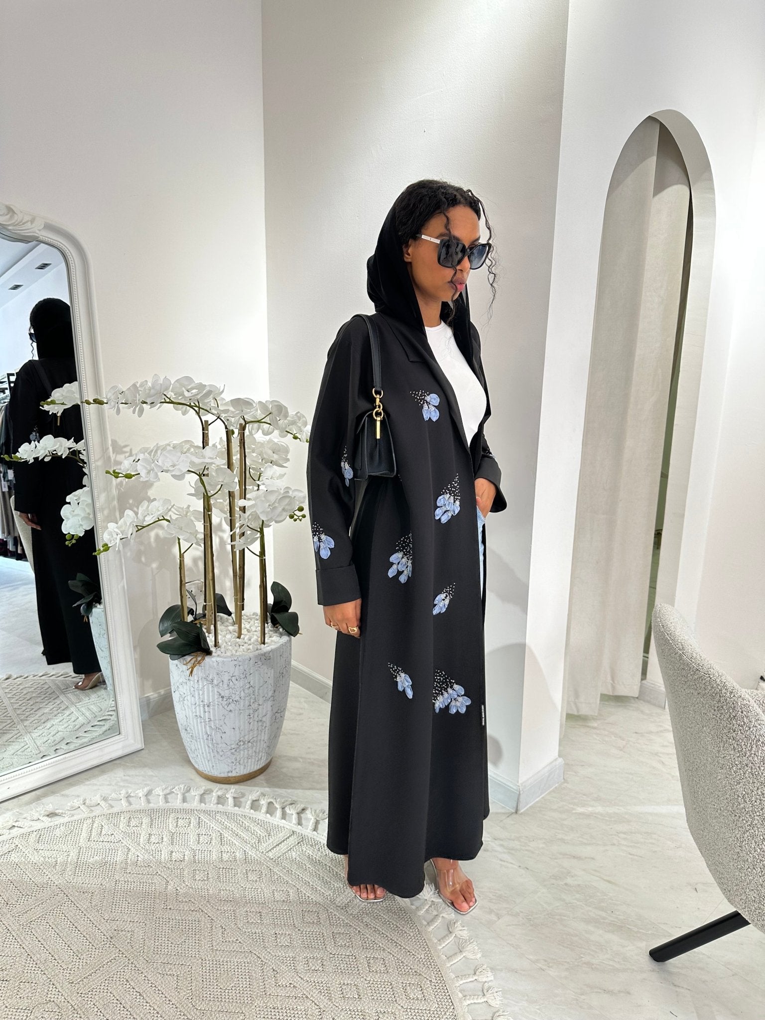 C Black Summer Work Abaya 26