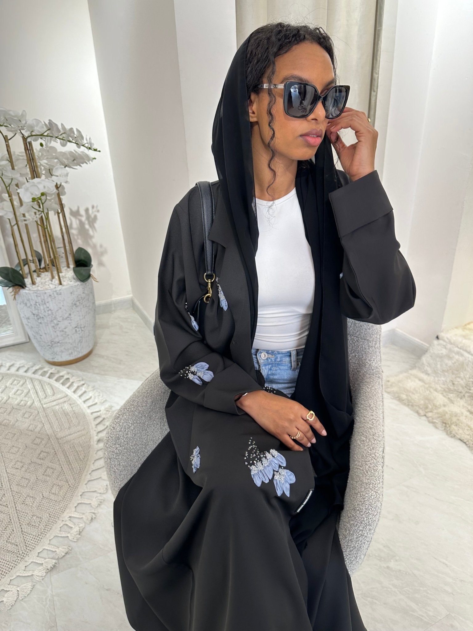 C Black Summer Work Abaya 26