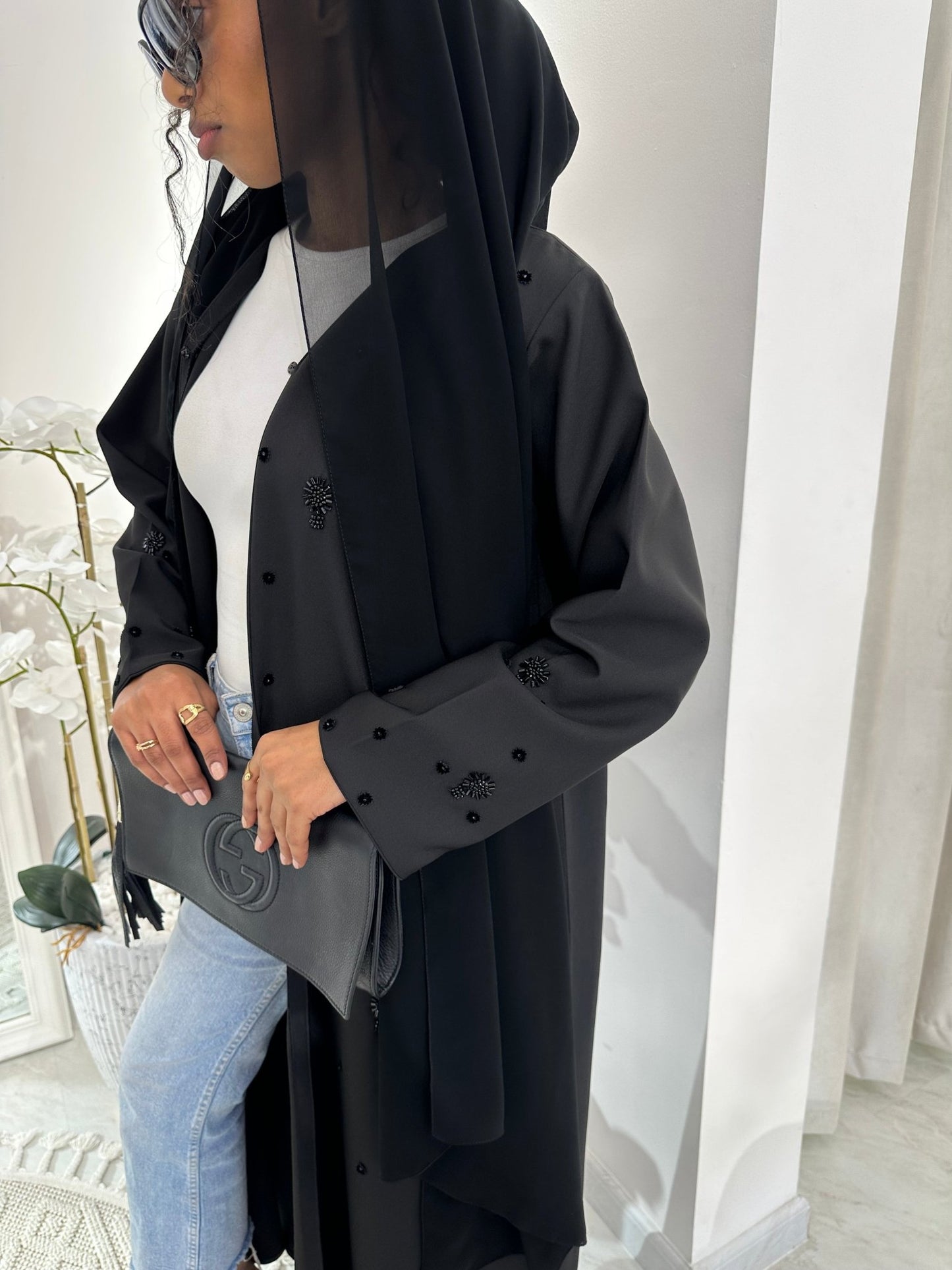 C Black Summer Work Abaya 27