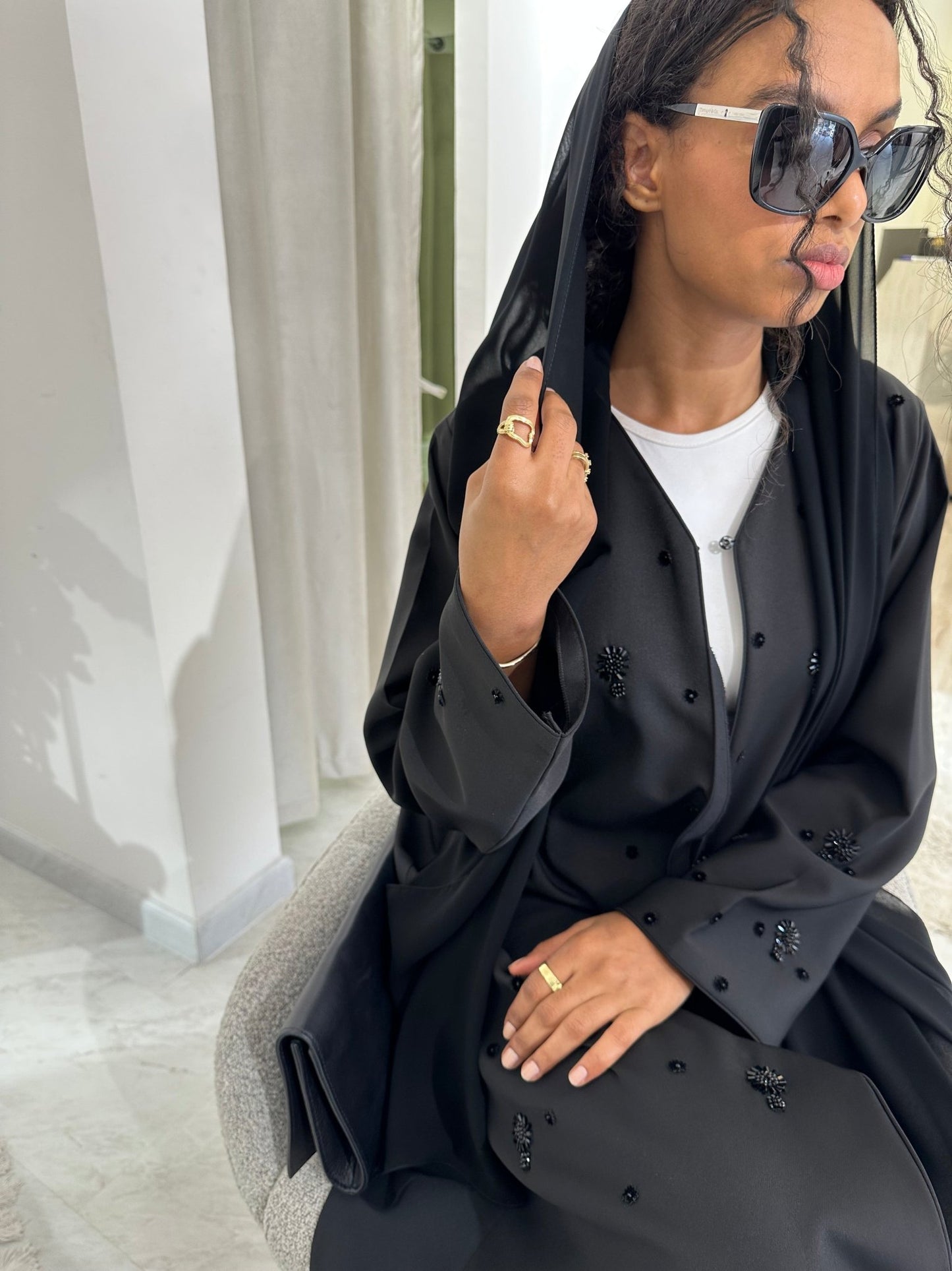 C Black Summer Work Abaya 27