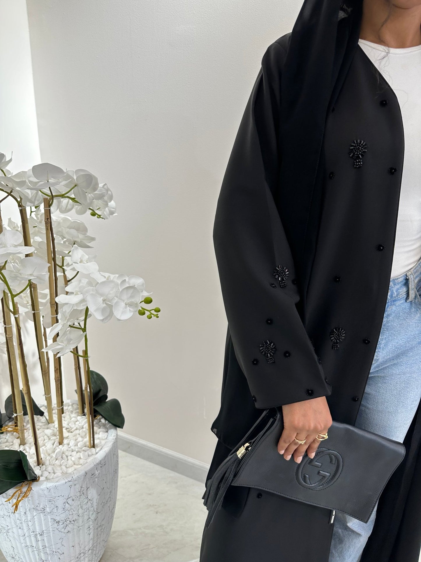 C Black Summer Work Abaya 27