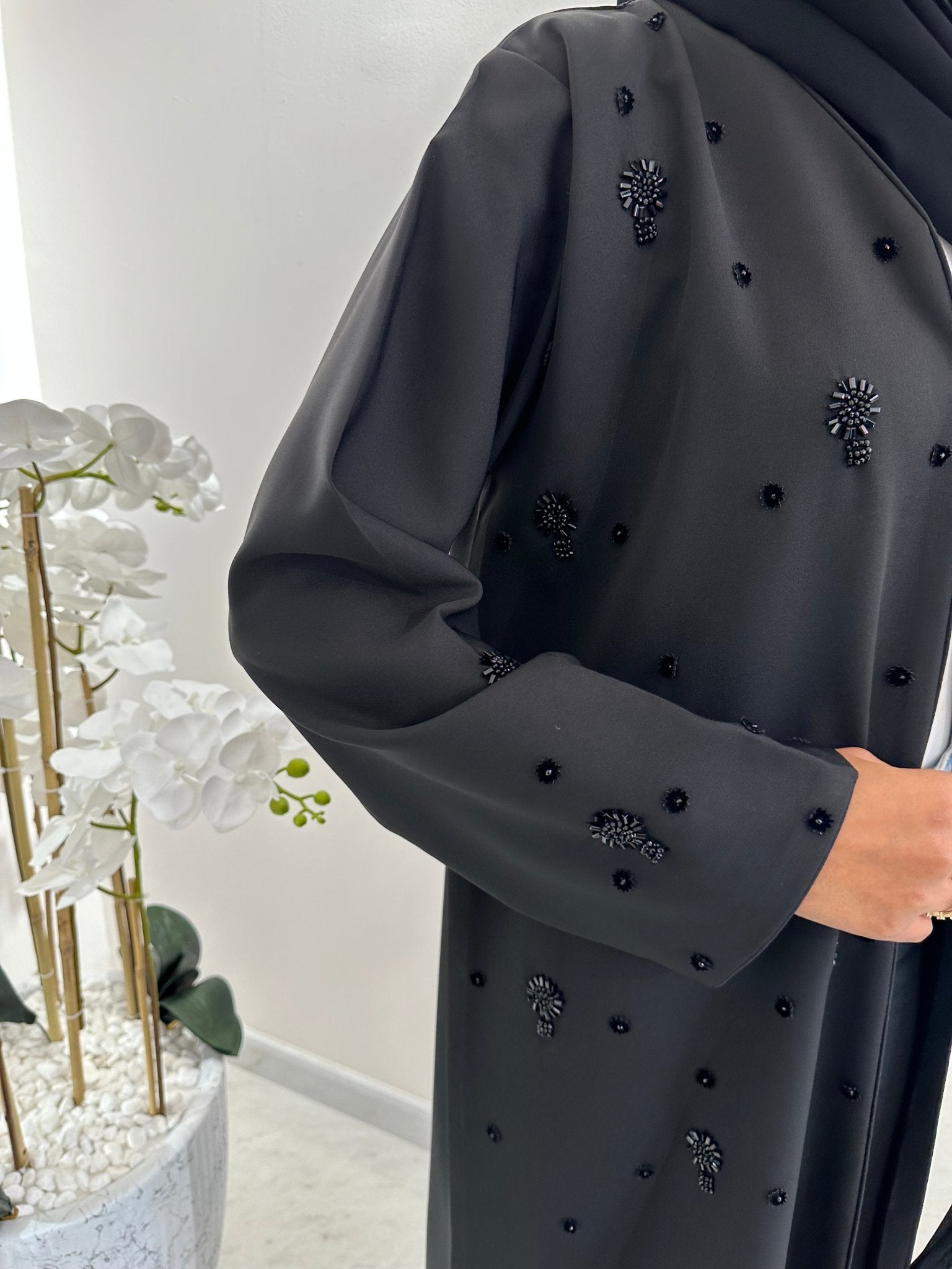 C Black Summer Work Abaya 27