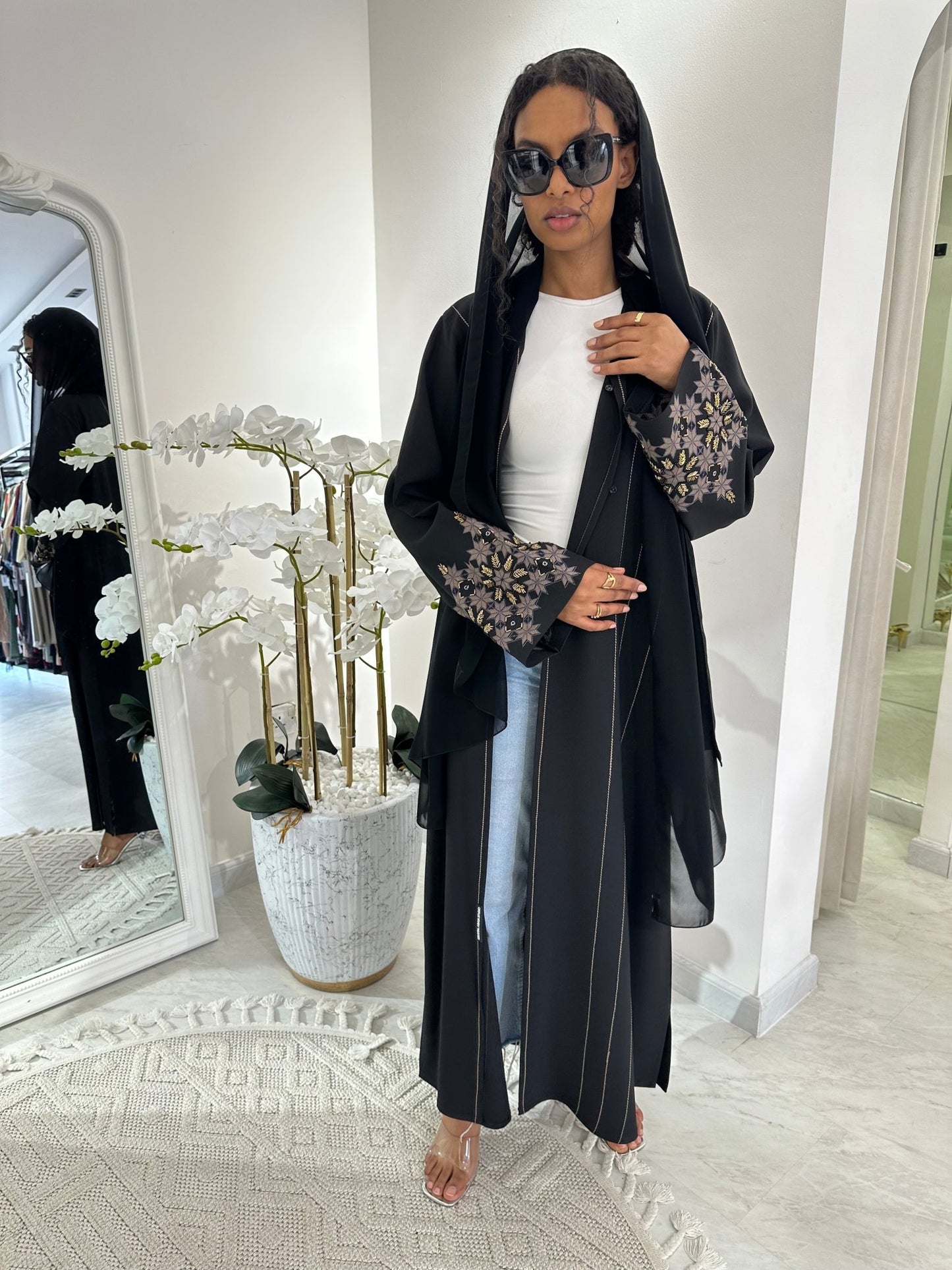 C Black Summer Work Abaya 29