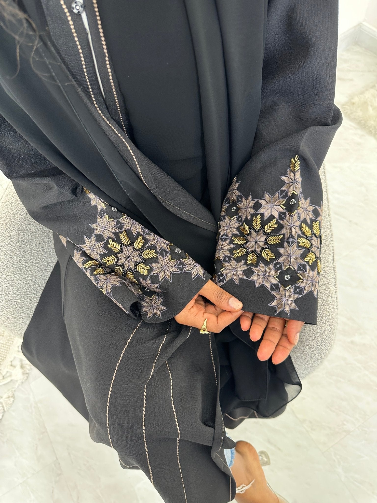 C Black Summer Work Abaya 29