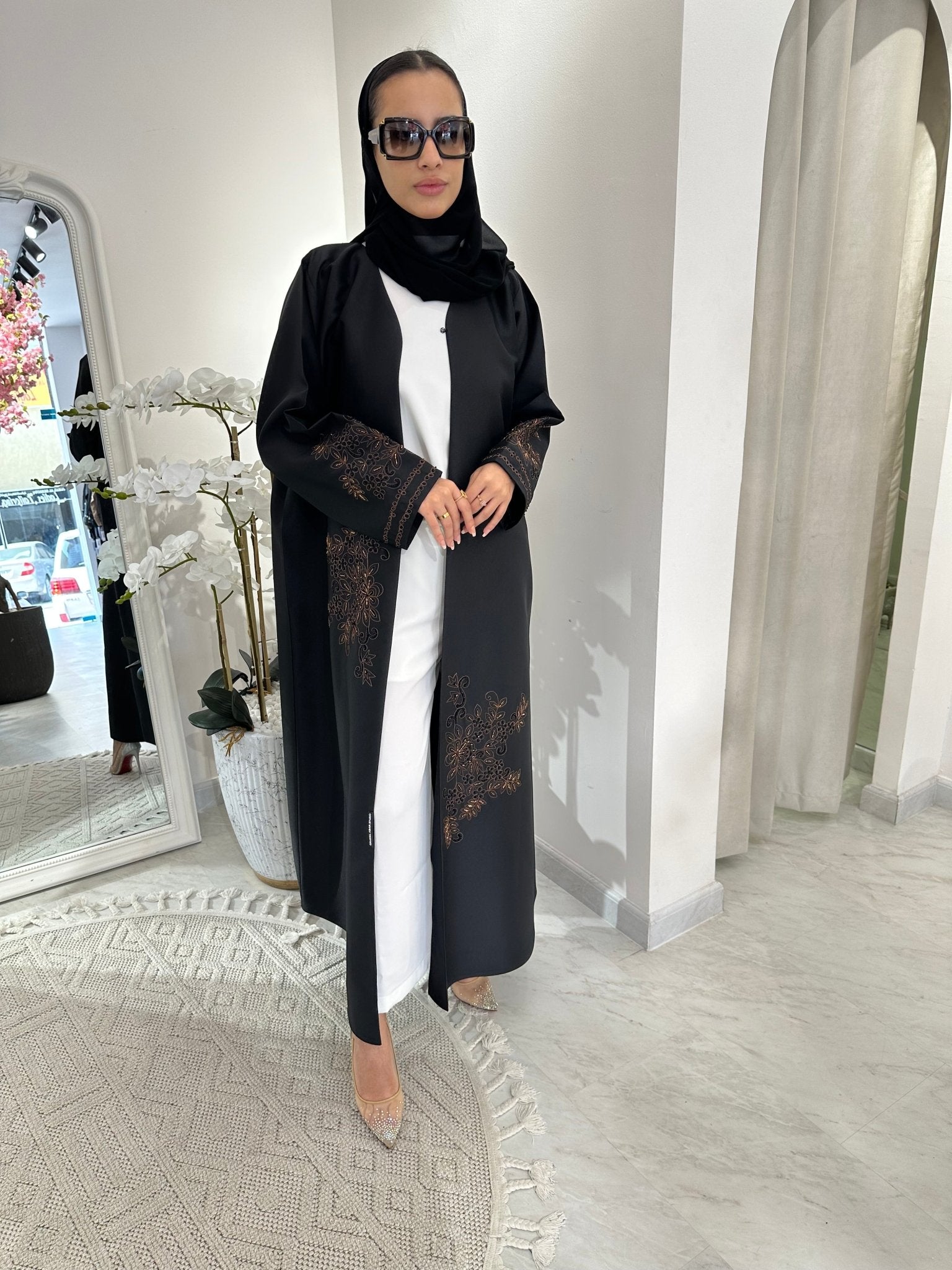 C Black Summer Work Abaya 30