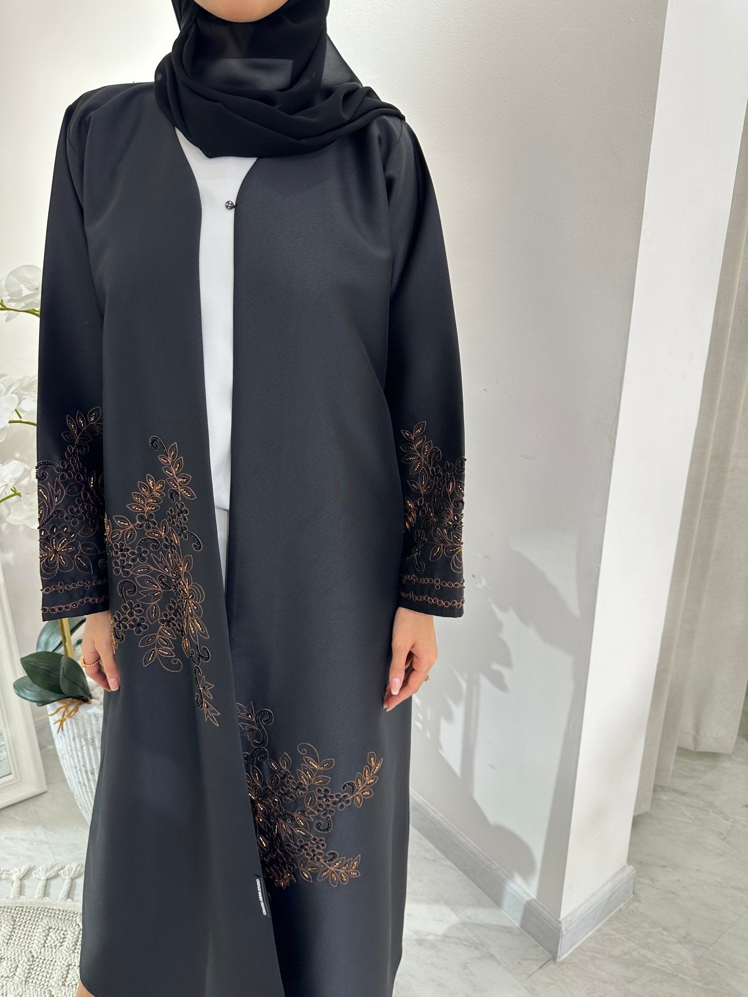 C Black Summer Work Abaya 30