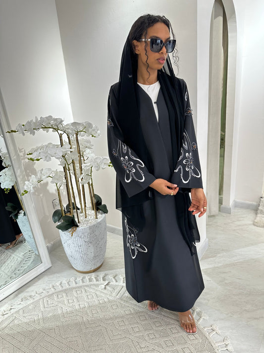 C Black Summer Work Abaya 31